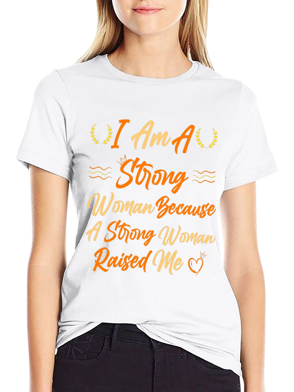 Strong Woman Graphic Tee - Empowering Design