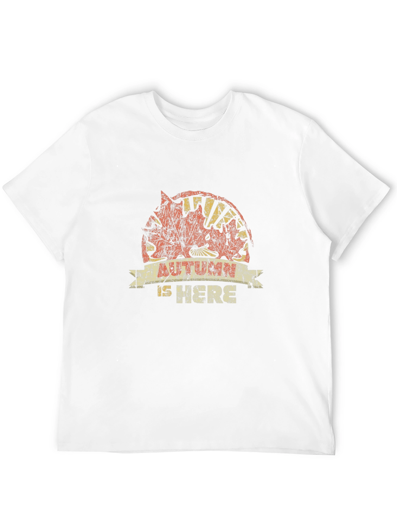 Autumn Is Here Black Graphic T-Shirt