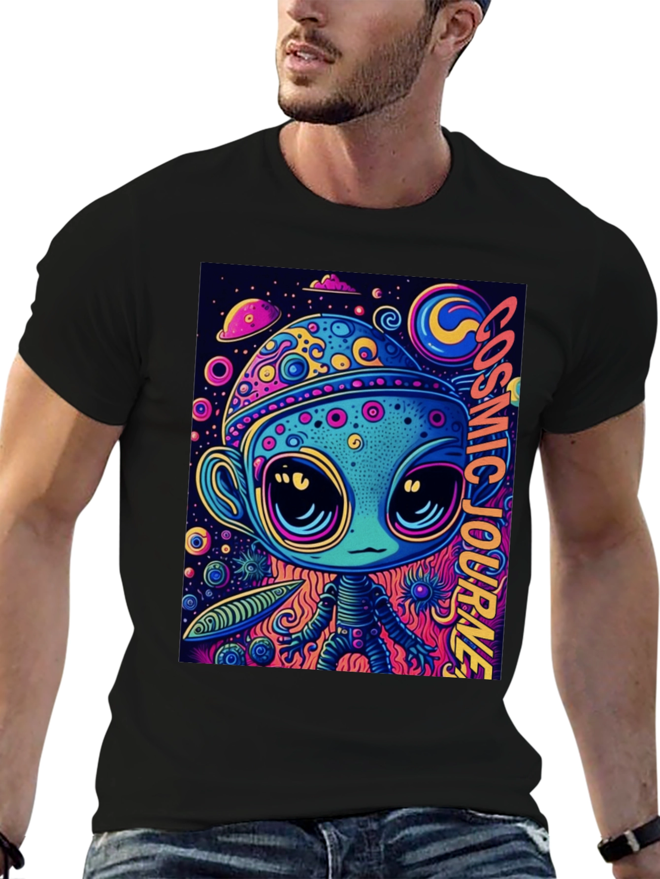 Cosmic Alien Graphic Tee
