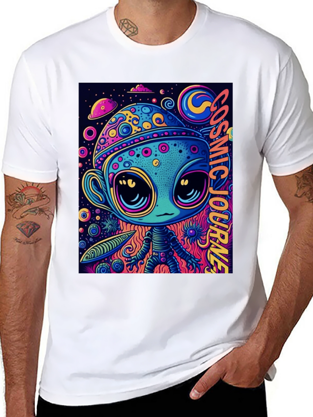 Cosmic Alien Graphic Tee