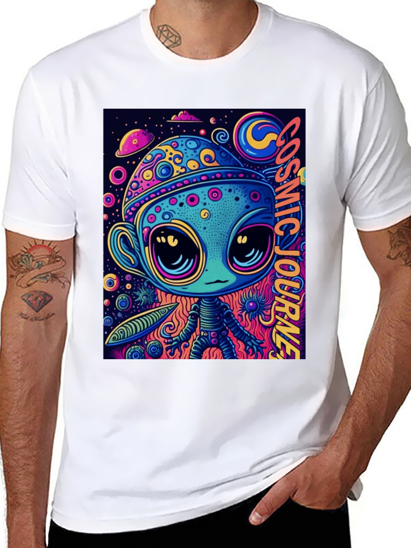 Cosmic Alien Graphic Tee