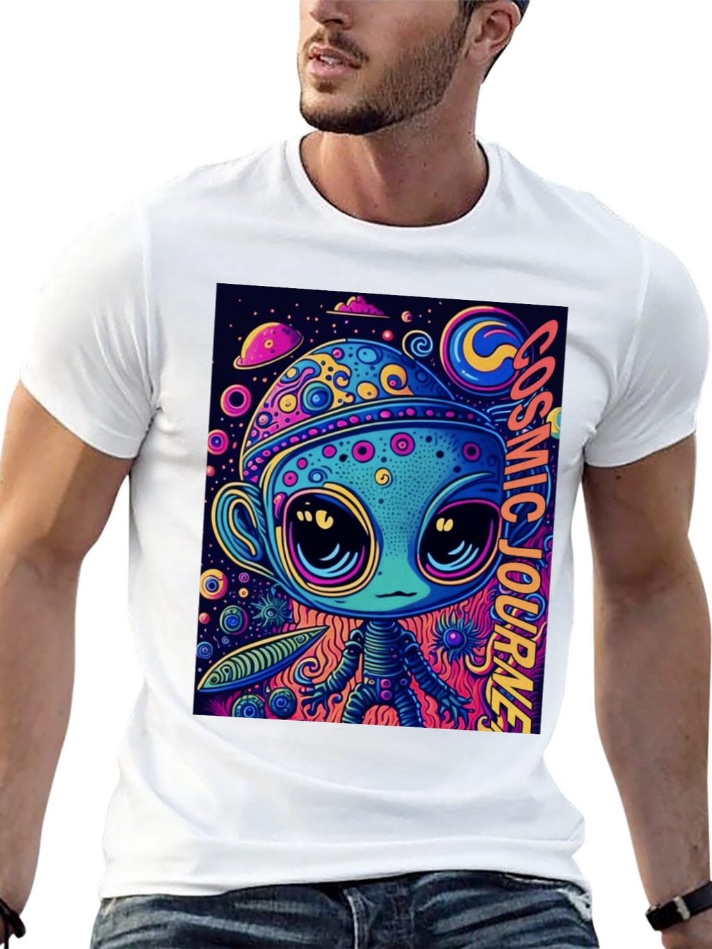 Cosmic Alien Graphic Tee