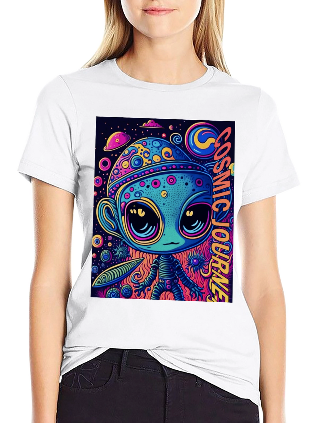 Cosmic Alien Graphic Tee