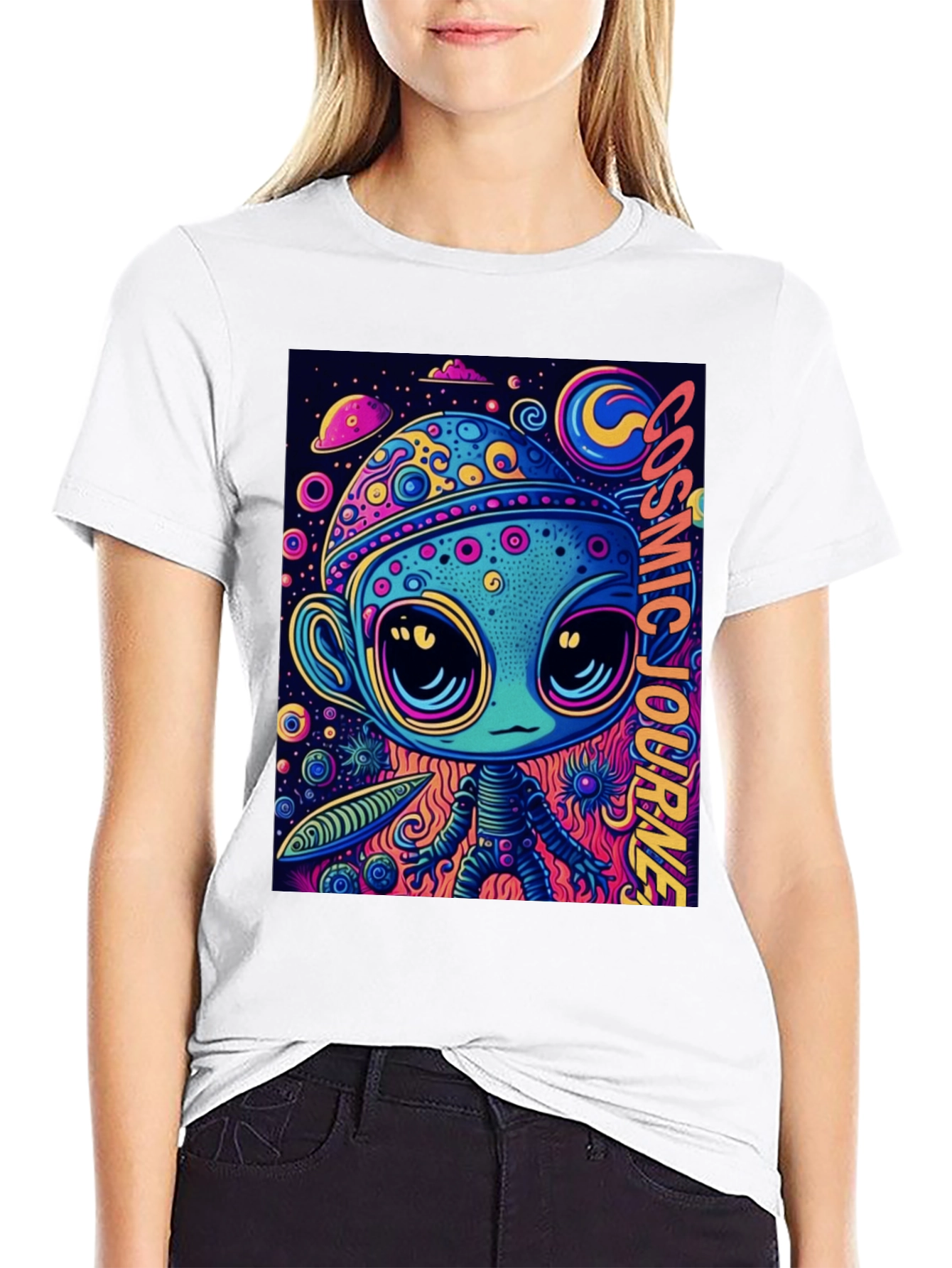 Cosmic Alien Graphic Tee