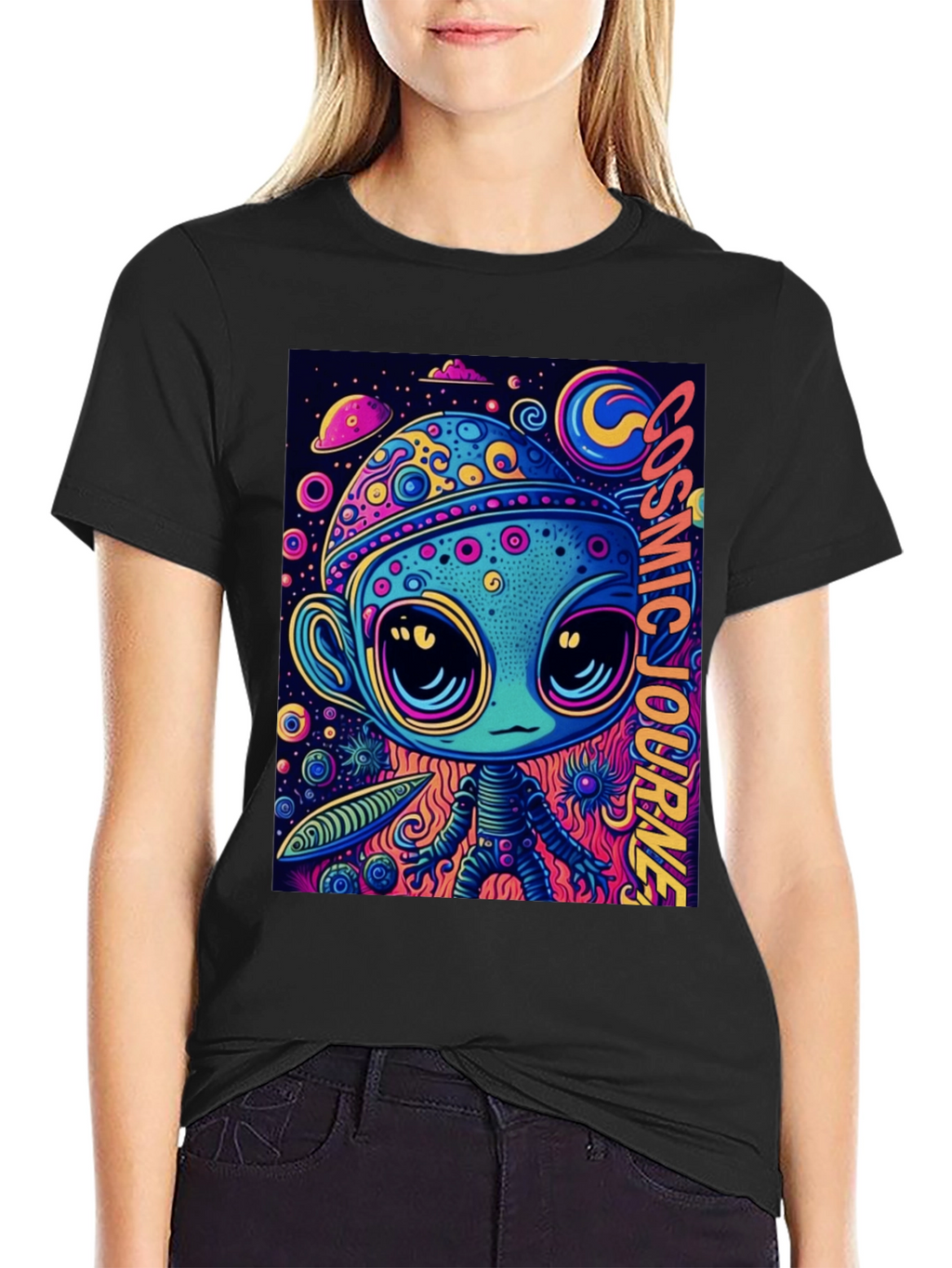 Cosmic Alien Graphic Tee