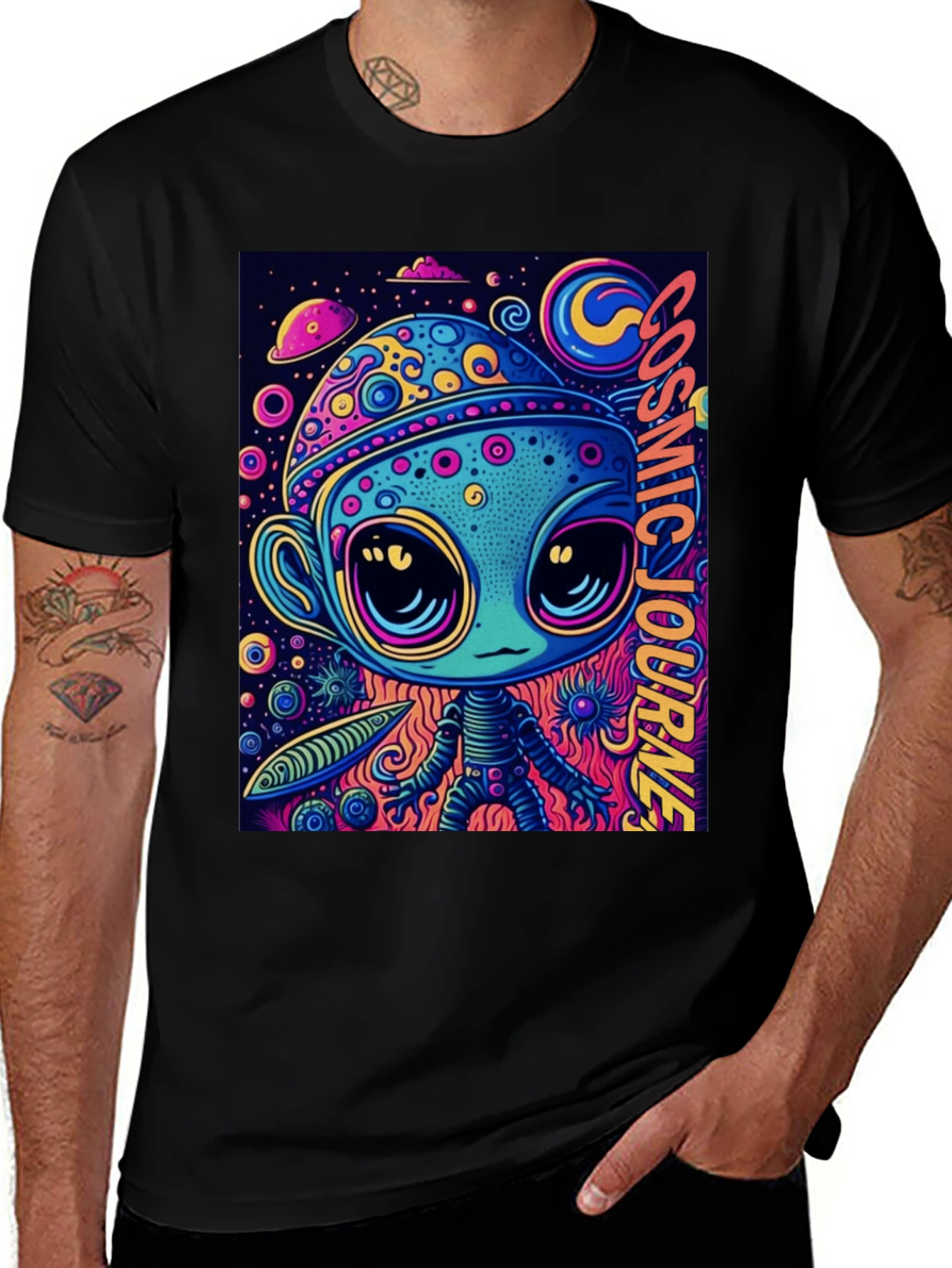 Cosmic Alien Graphic Tee