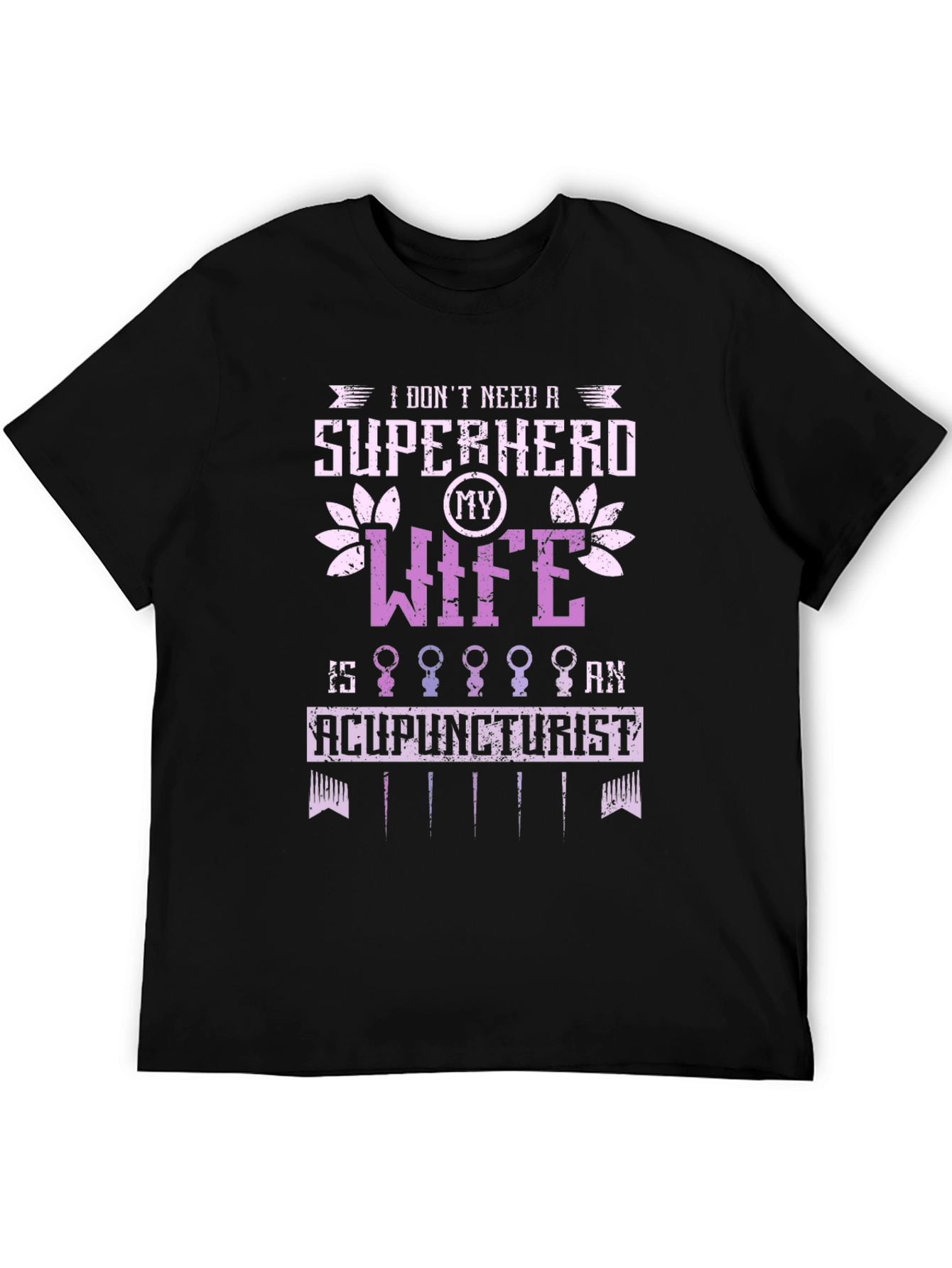 Acupuncturist Wife Super Hero Graphic Tee