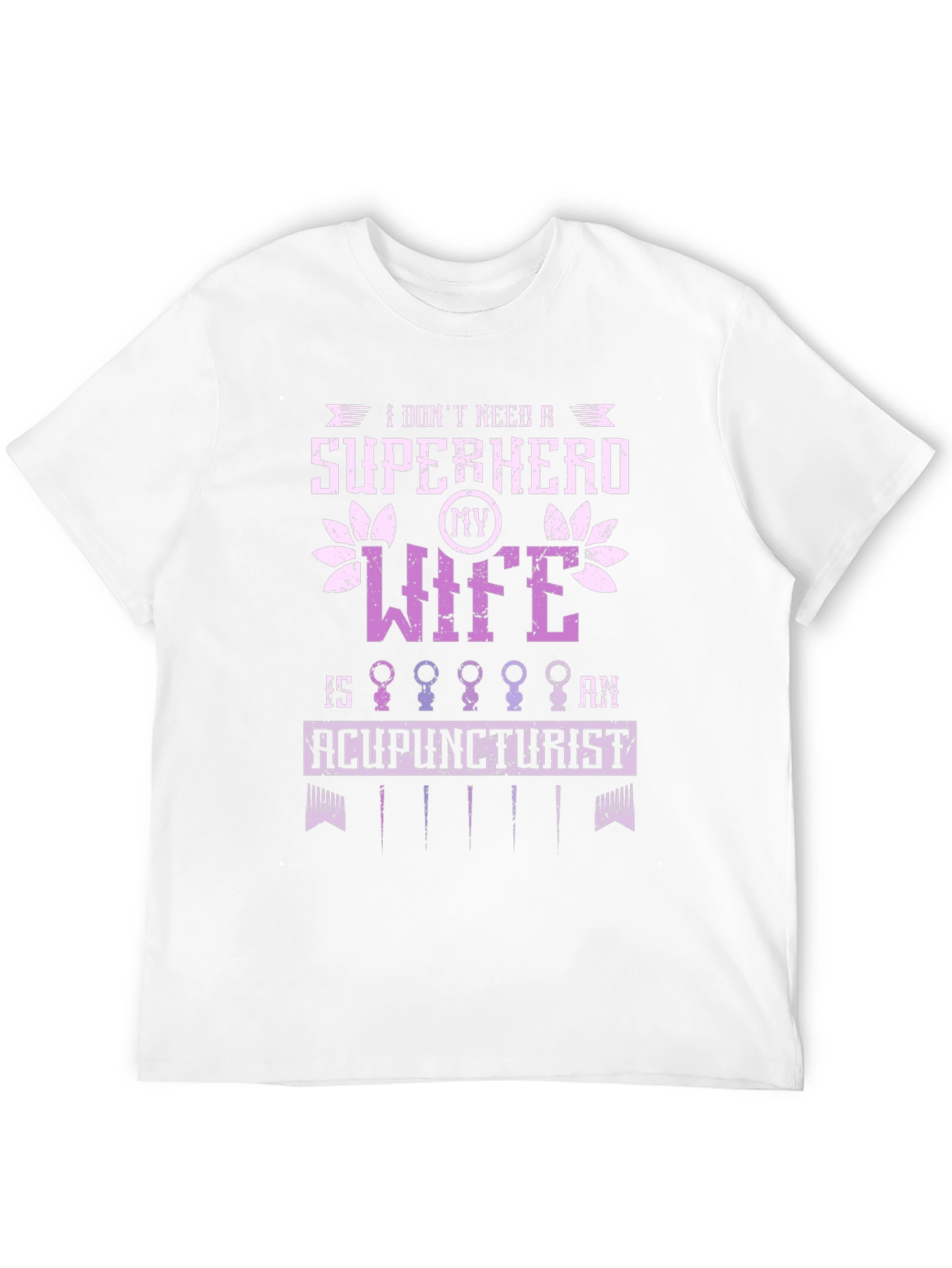 Acupuncturist Wife Super Hero Graphic Tee