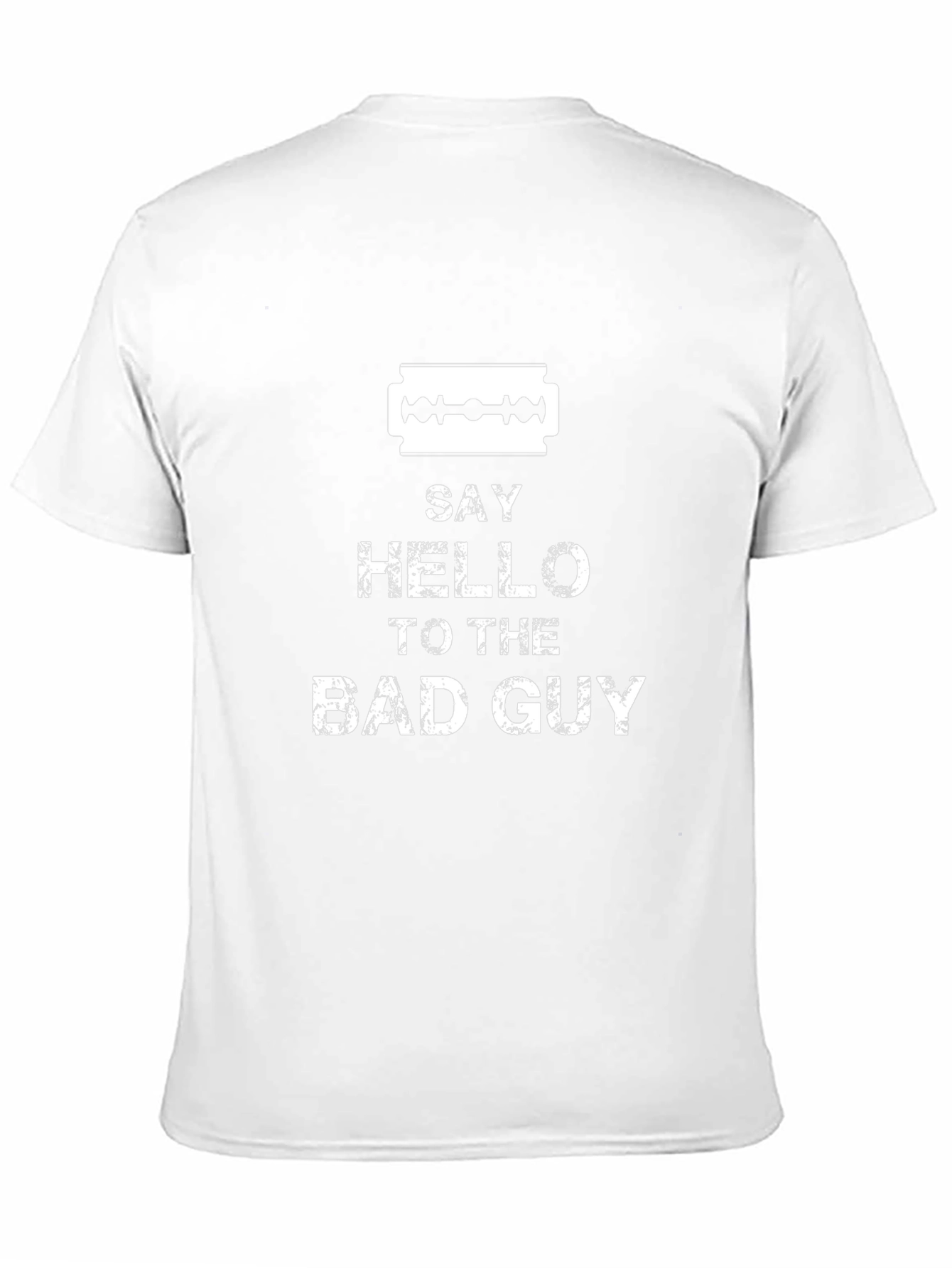 Say Hello to the Bad Guy Black Graphic Tee