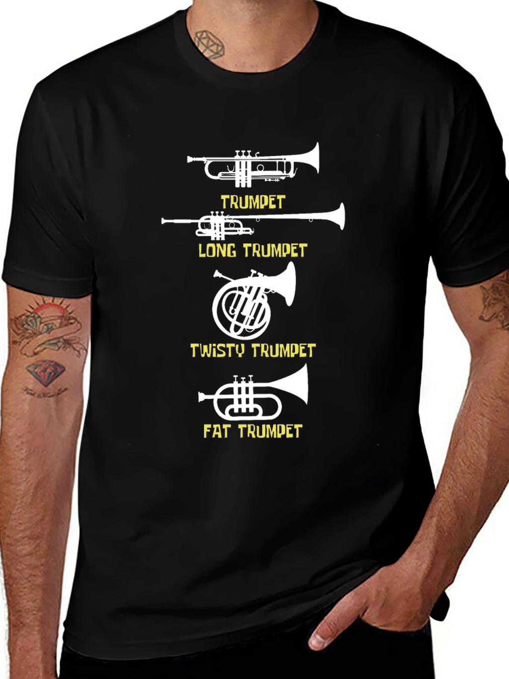 Funny Trumpet Variety Graphic Tee