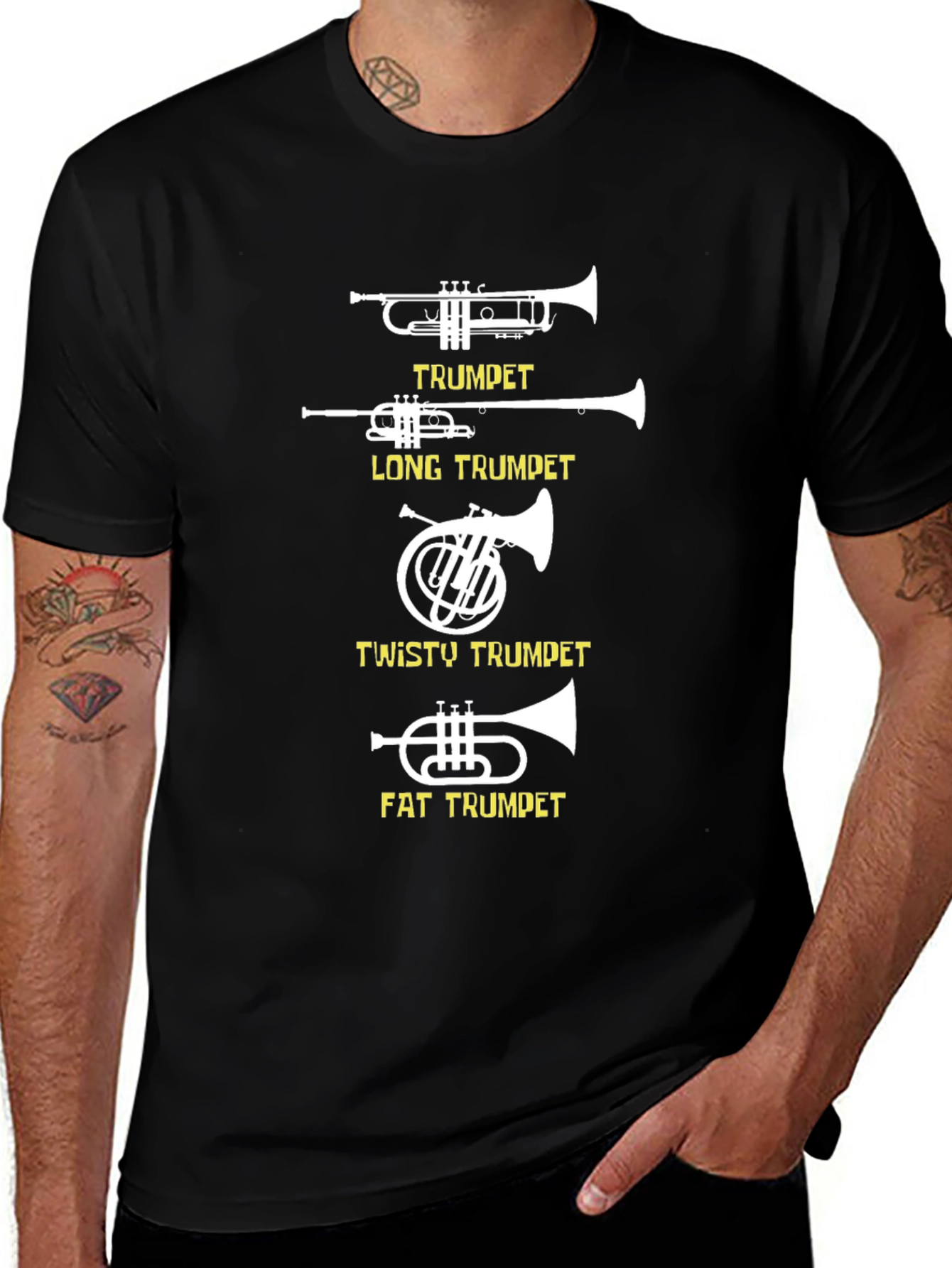 Funny Trumpet Variety Graphic Tee