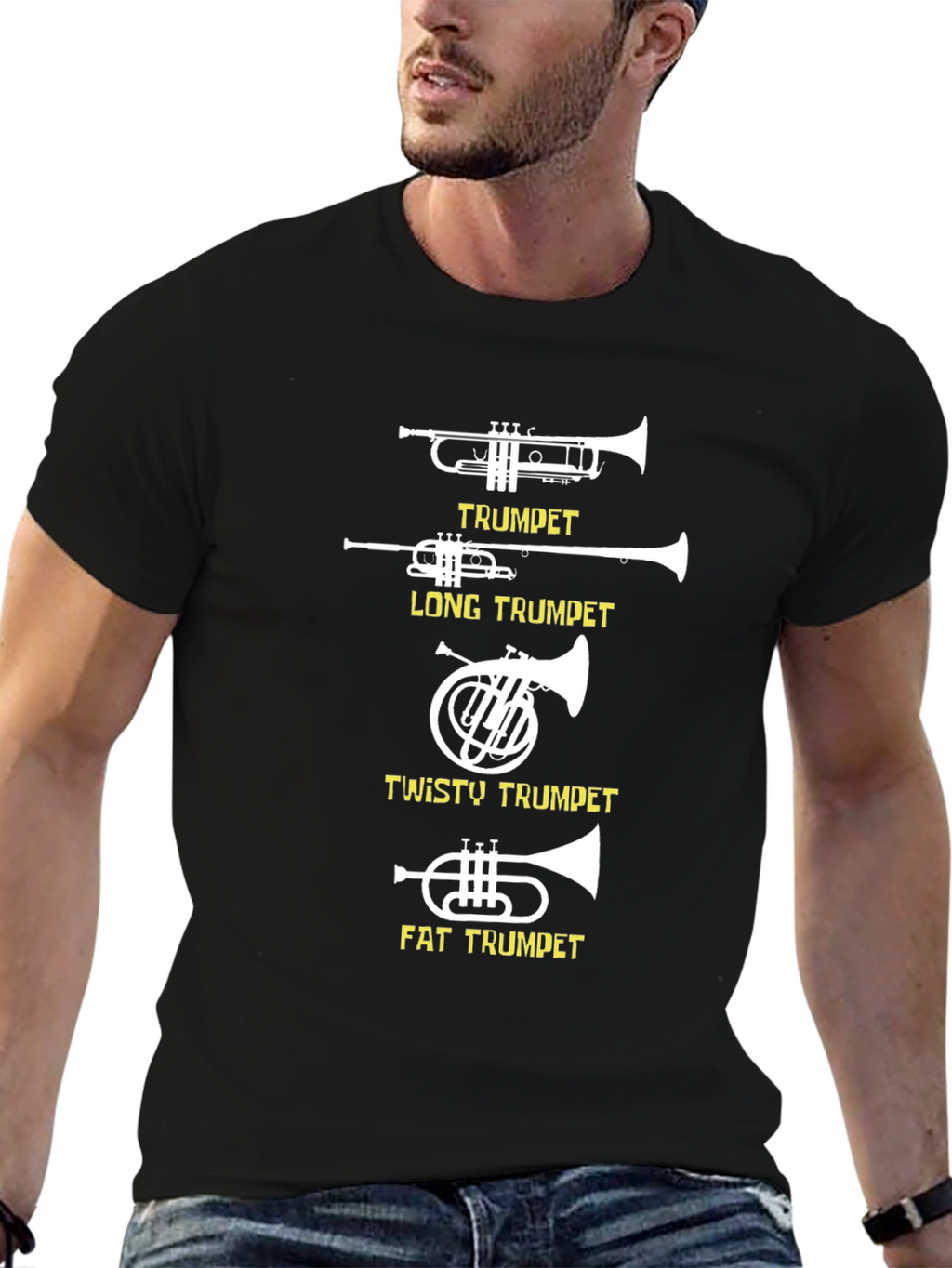 Funny Trumpet Variety Graphic Tee