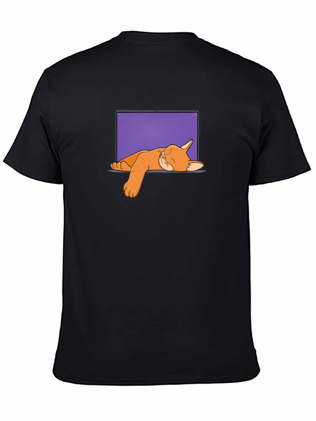 Cat Nap Laptop Graphic Tee