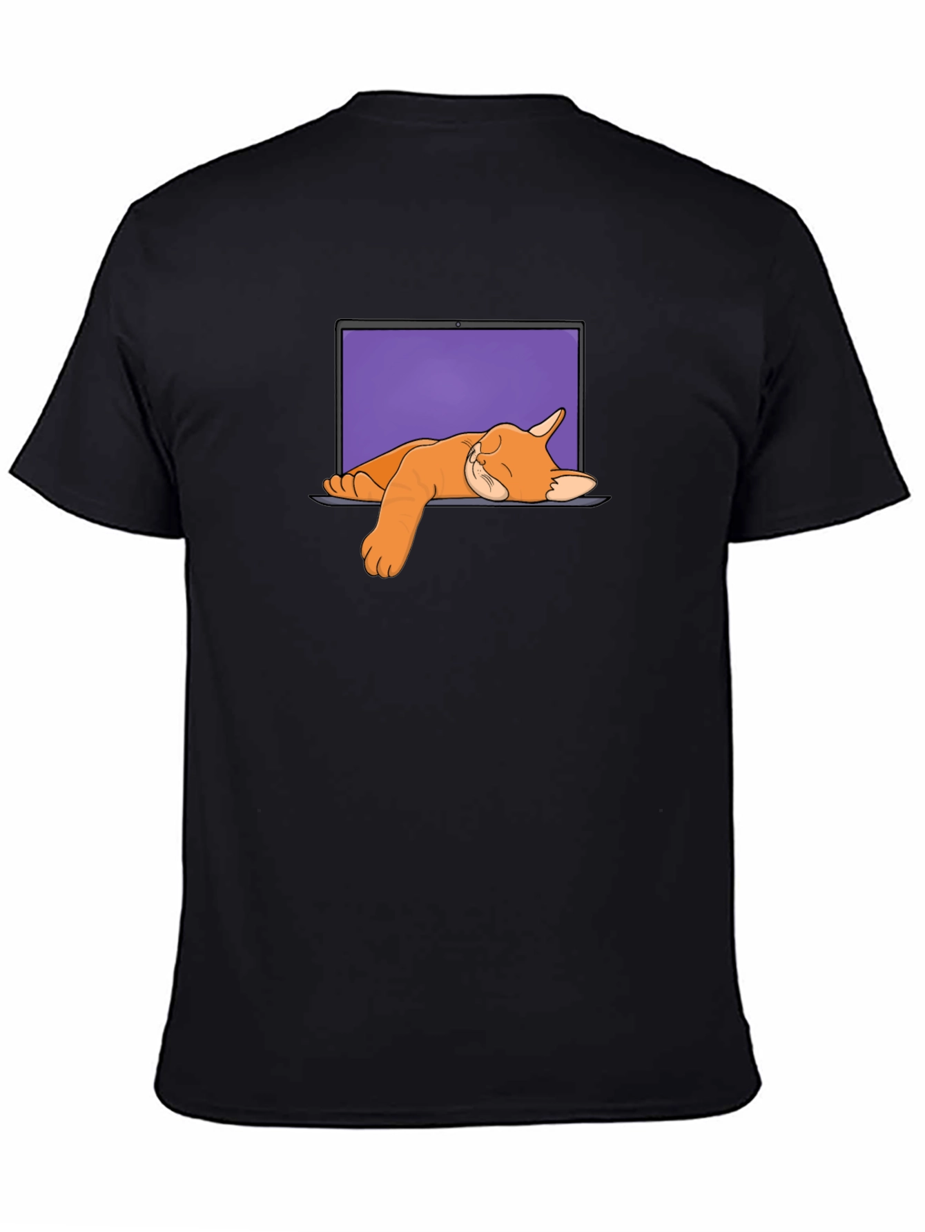 Cat Nap Laptop Graphic Tee
