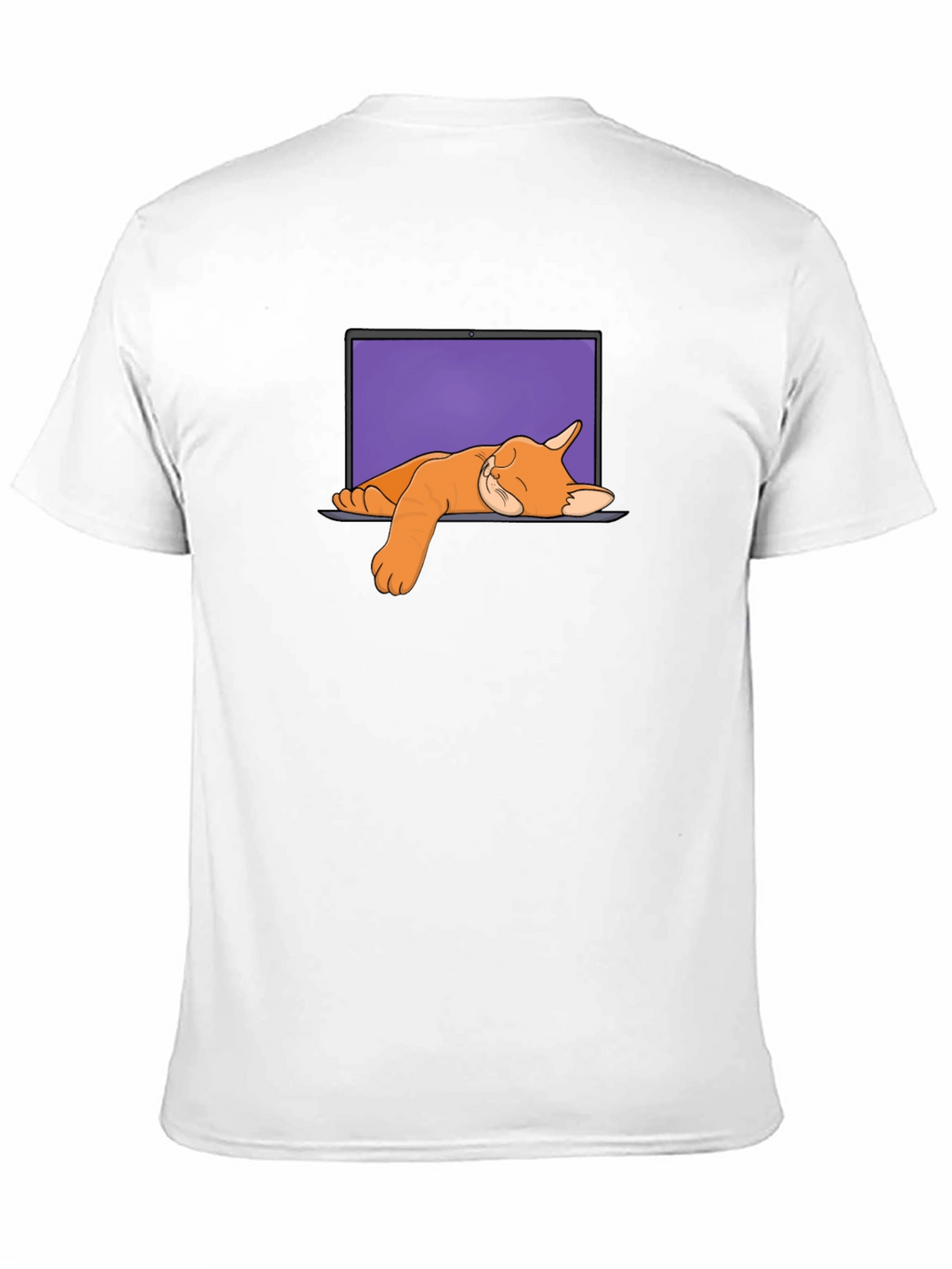 Cat Nap Laptop Graphic Tee