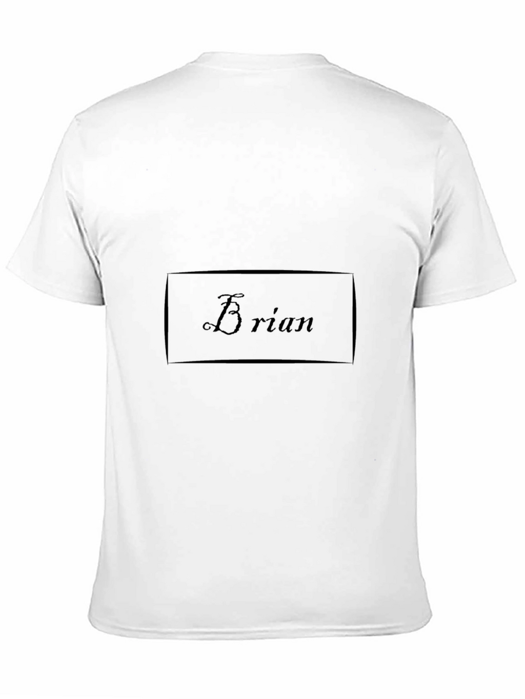 Brian Name Personalized Black T-Shirt