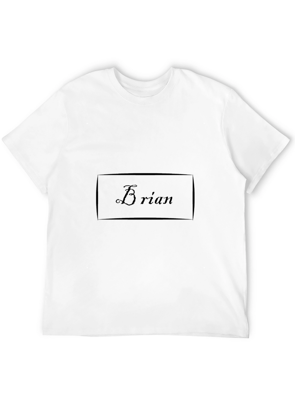 Brian Name Personalized Black T-Shirt