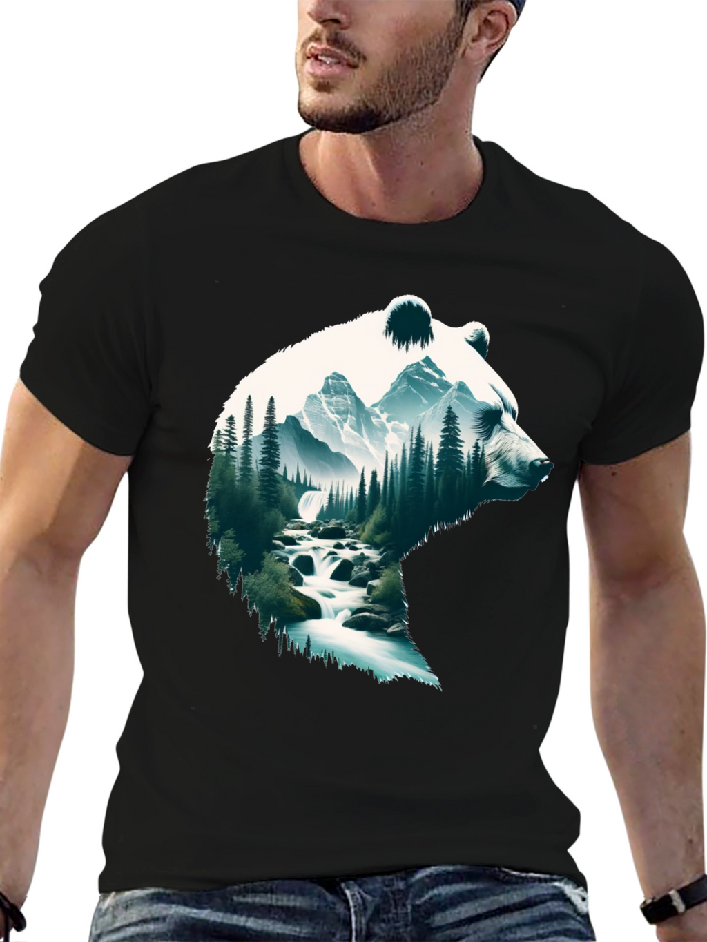 Nature Bear T-Shirt - Outdoor Adventure Tee