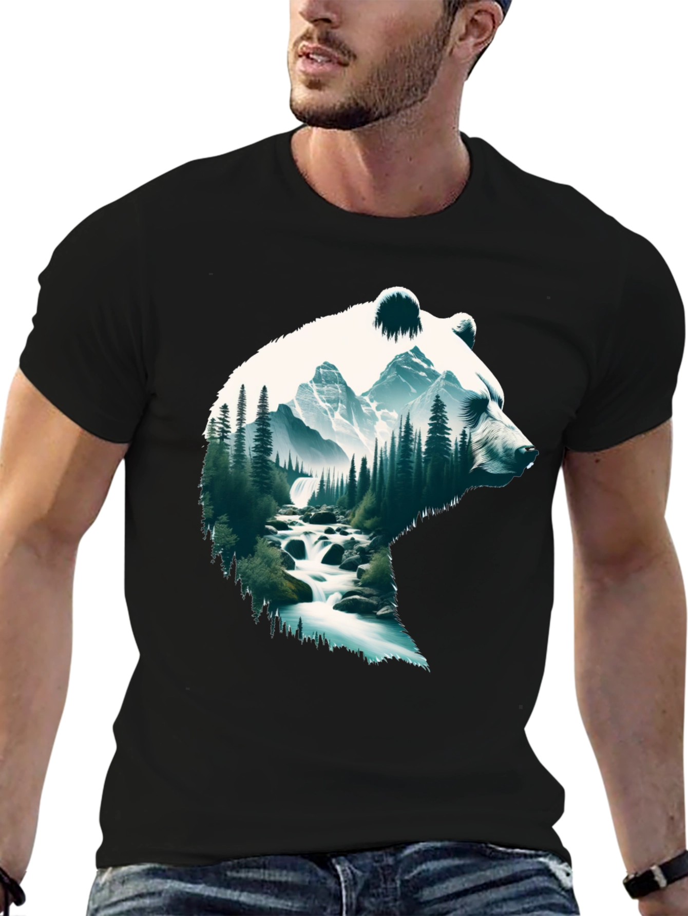 Nature Bear T-Shirt - Outdoor Adventure Tee