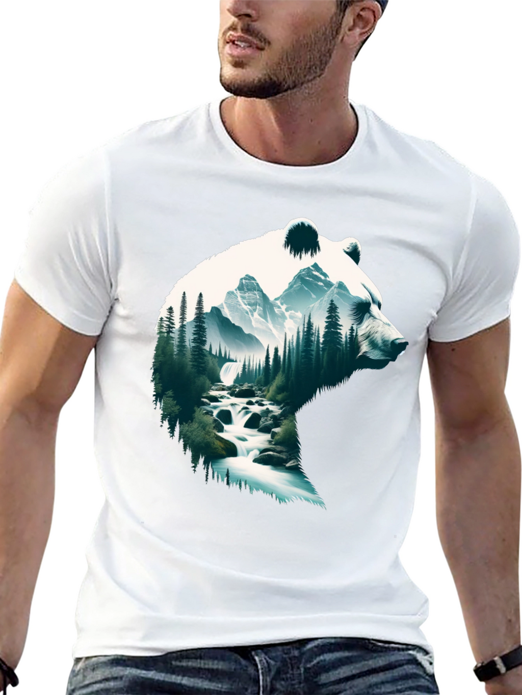 Nature Bear T-Shirt - Outdoor Adventure Tee
