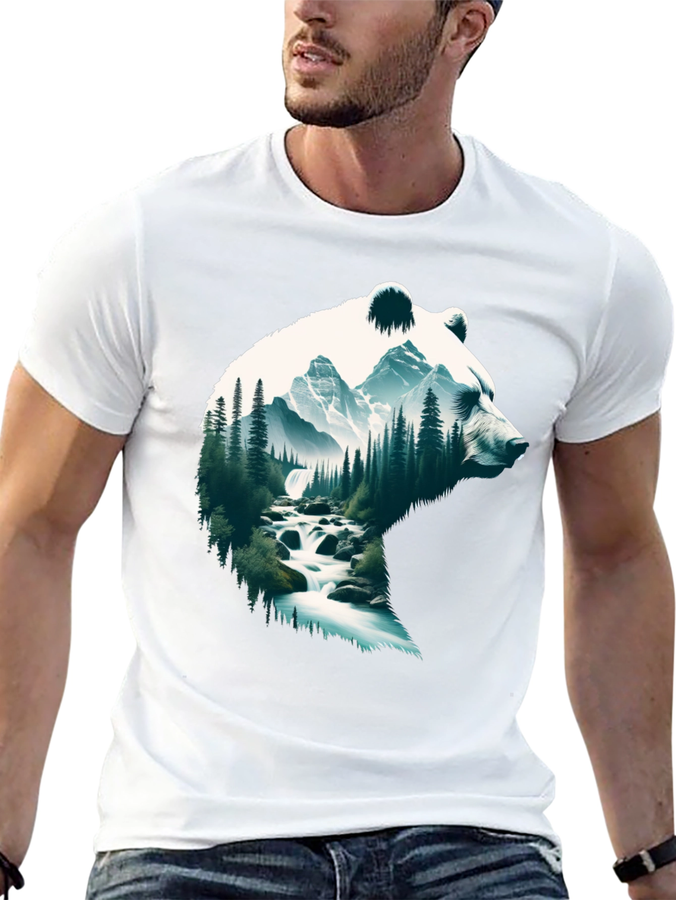 Nature Bear T-Shirt - Outdoor Adventure Tee