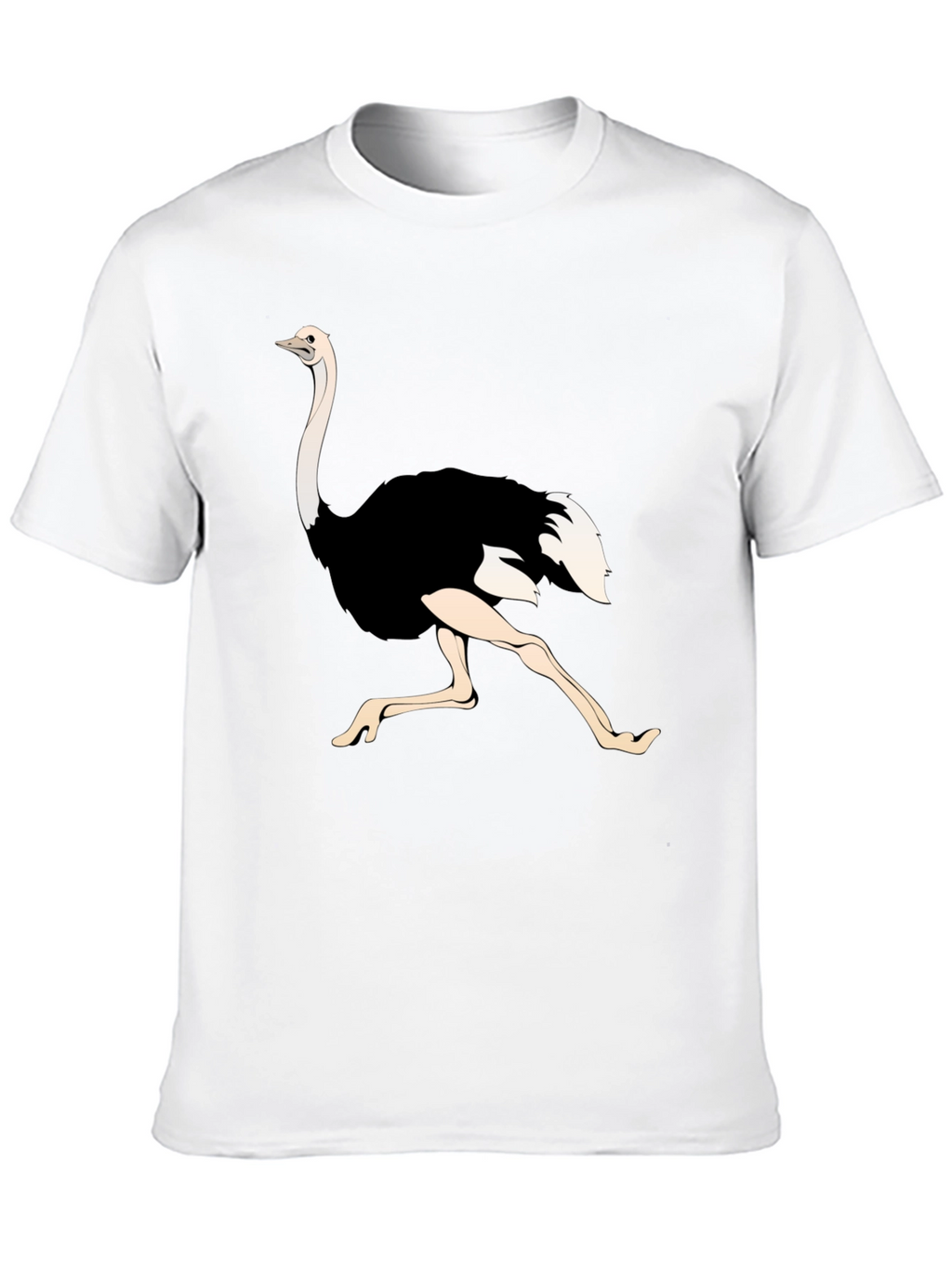 Ostrich Graphic Tee - Black Unisex T-Shirt