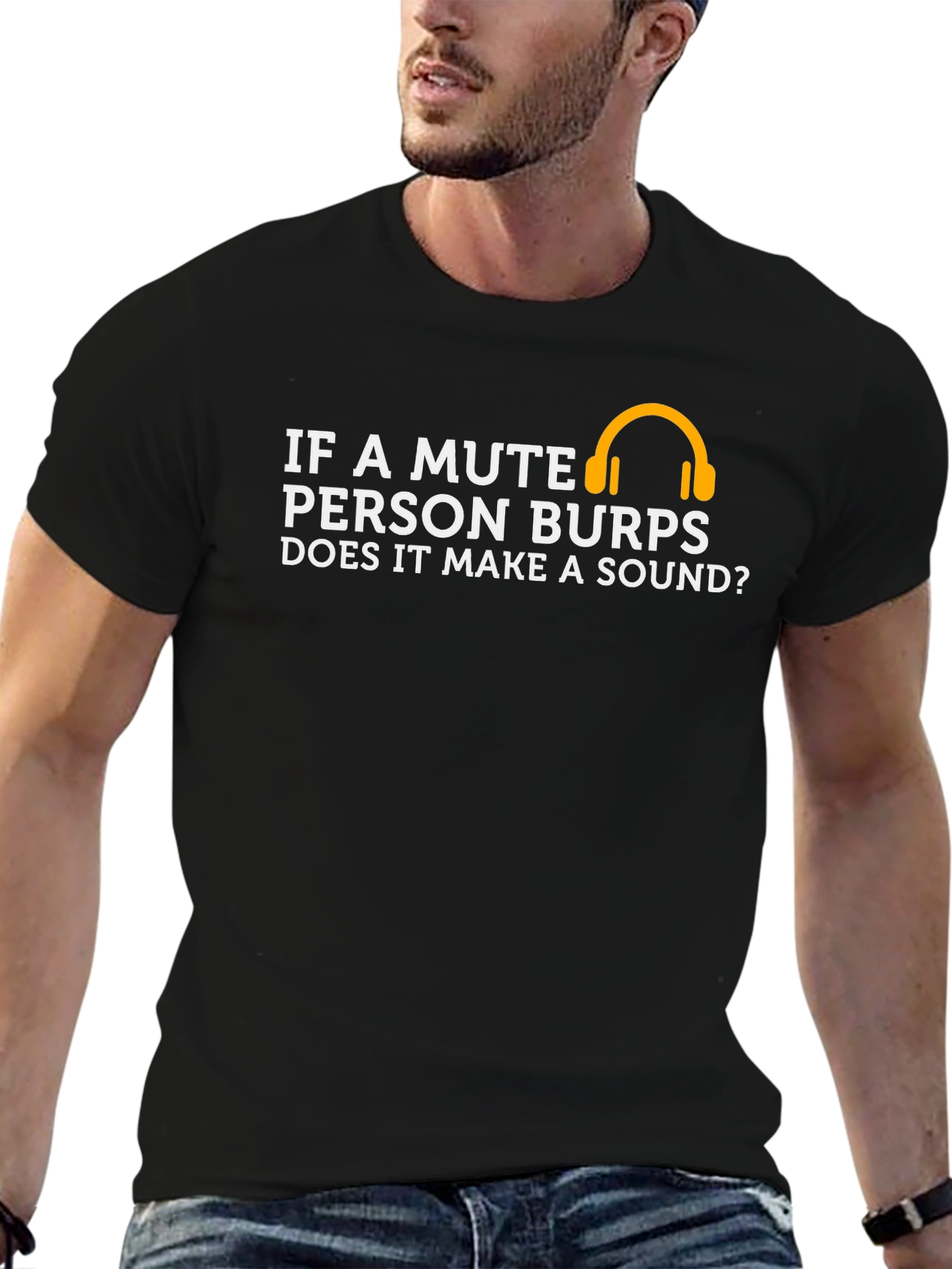 Mute Person Burp T-Shirt Funny Graphic Tee