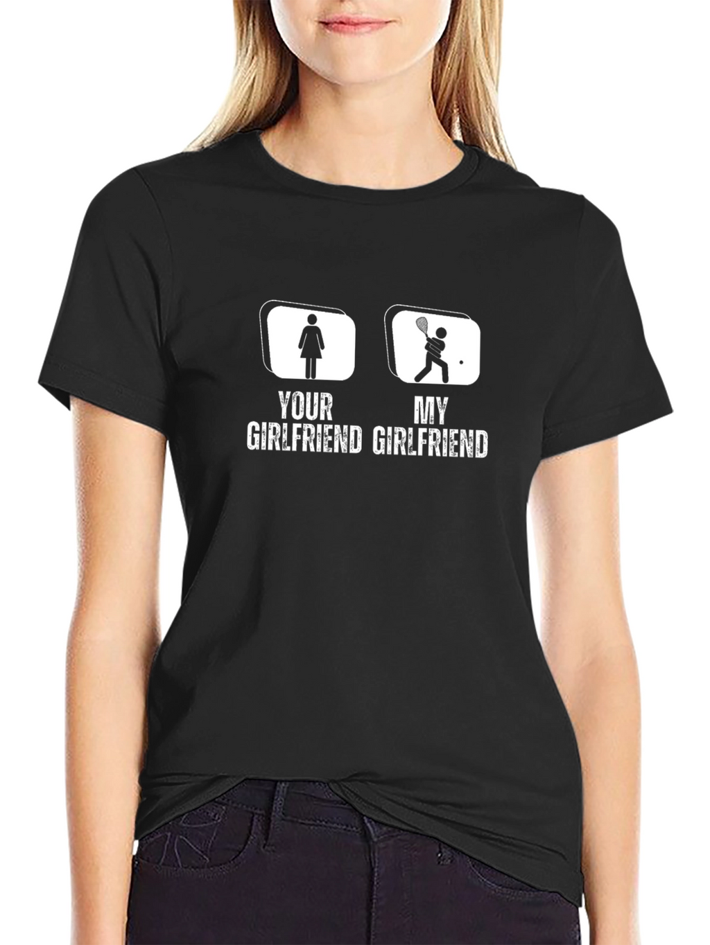 Funny Tennis Girlfriend T-Shirt