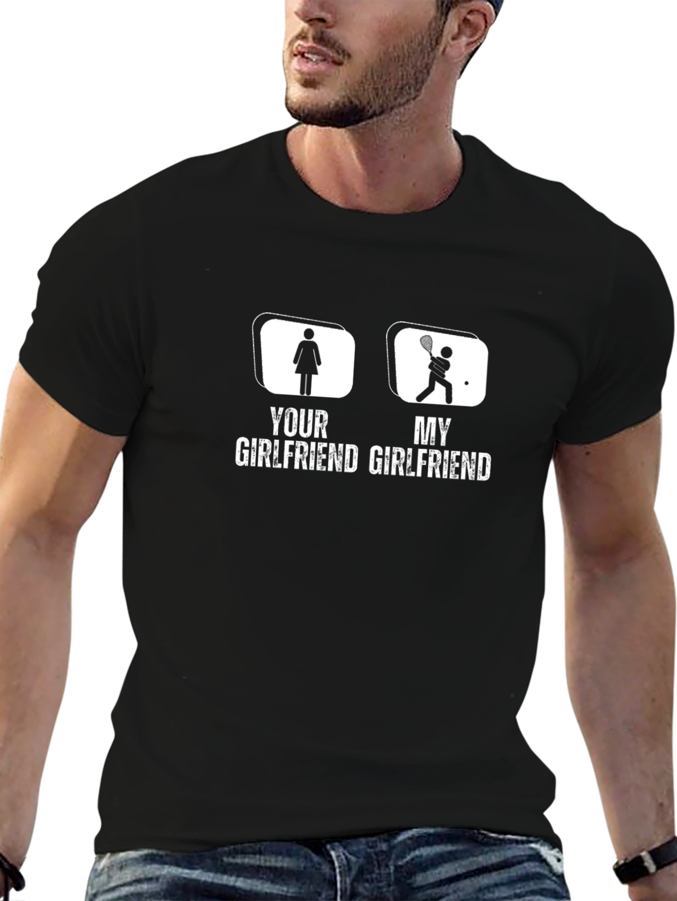 Funny Tennis Girlfriend T-Shirt
