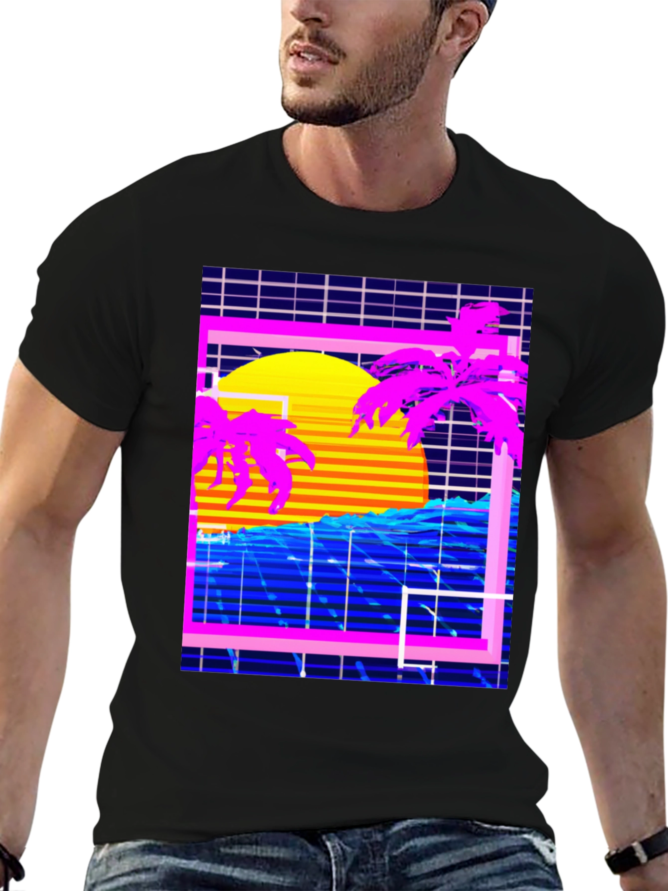 Vaporwave Sunset T-Shirt