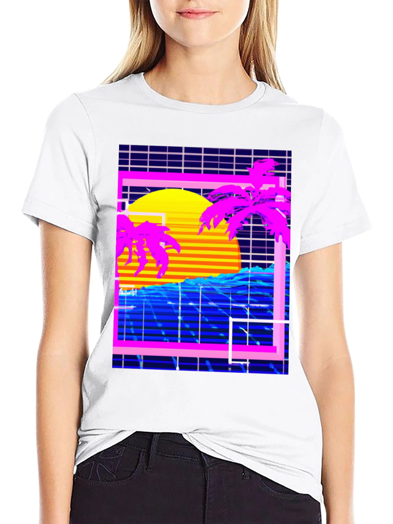 Vaporwave Sunset T-Shirt
