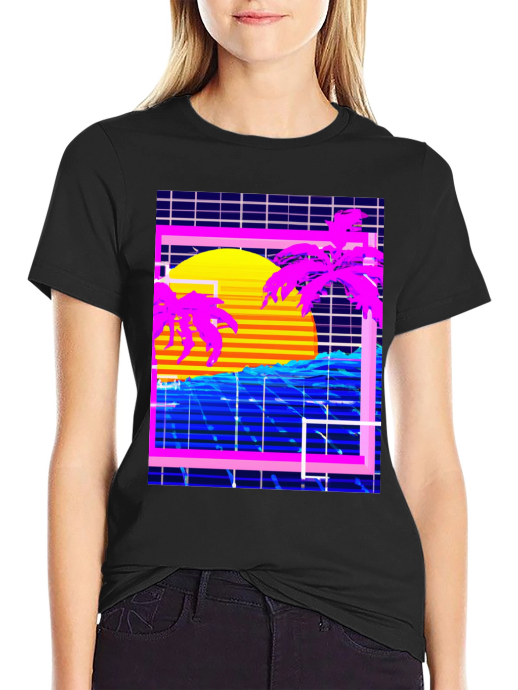 Vaporwave Sunset T-Shirt