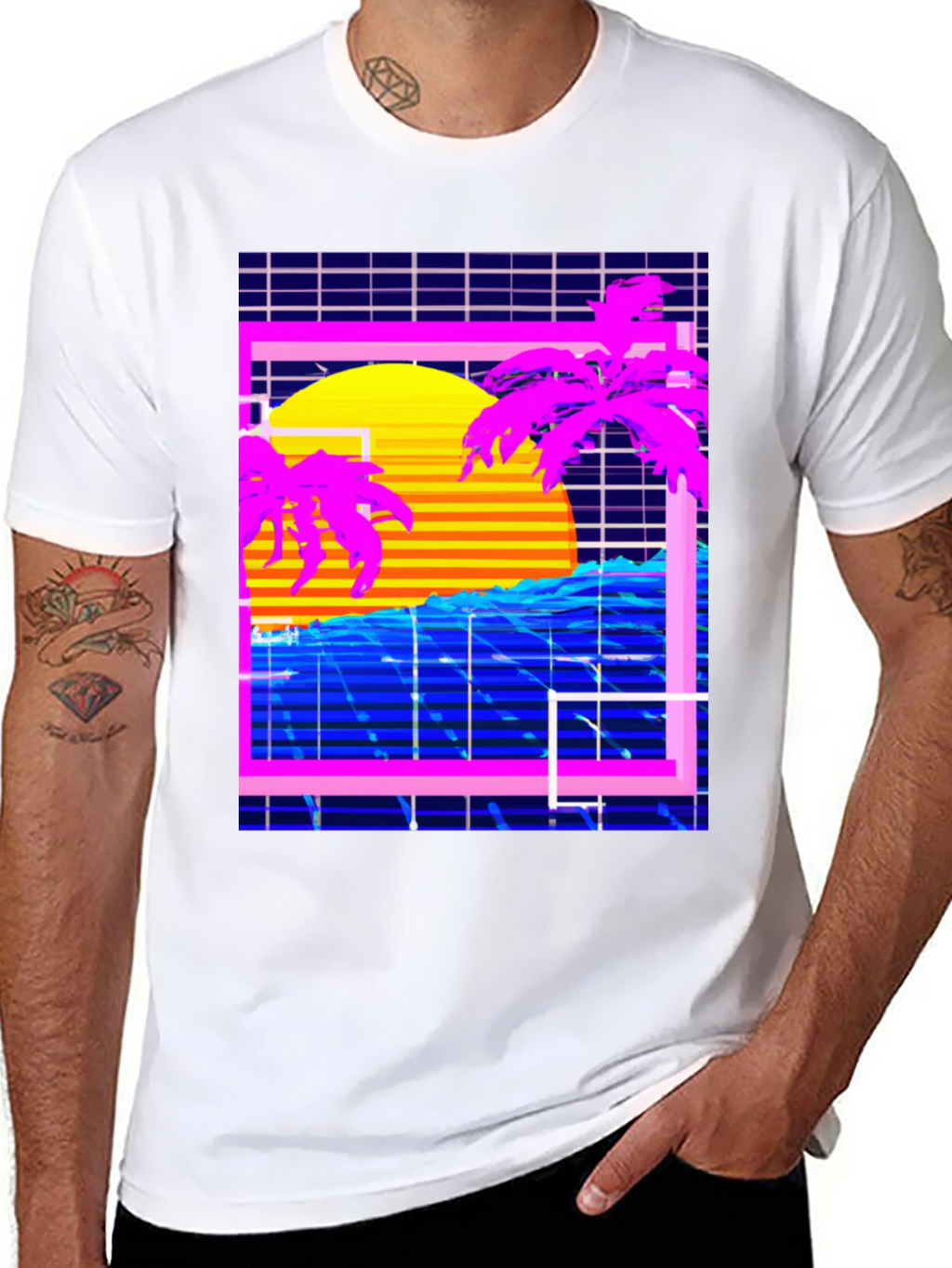 Vaporwave Sunset T-Shirt