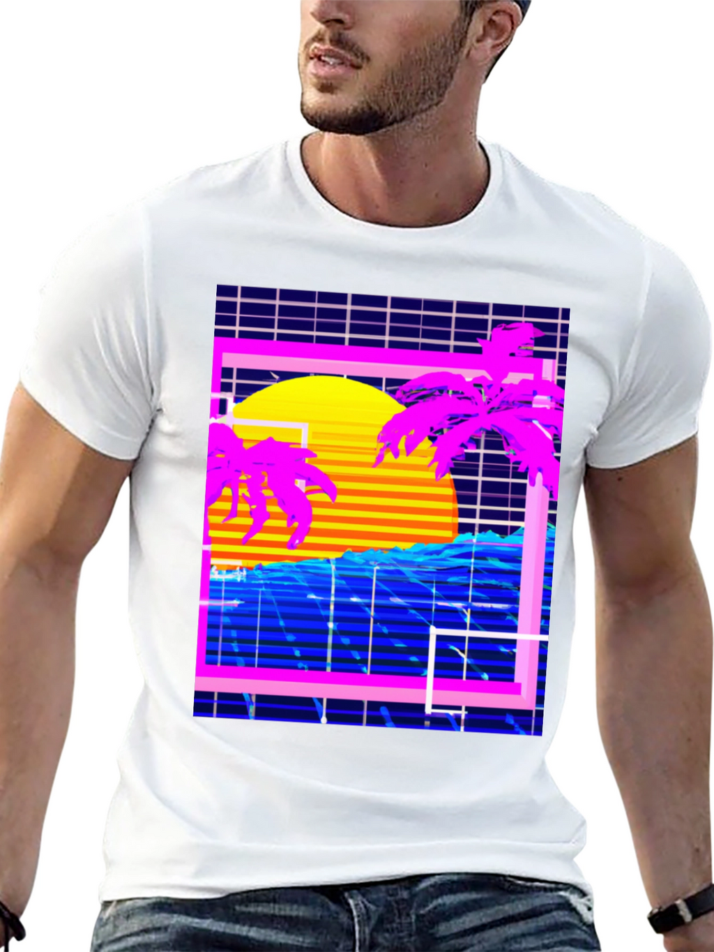 Vaporwave Sunset T-Shirt
