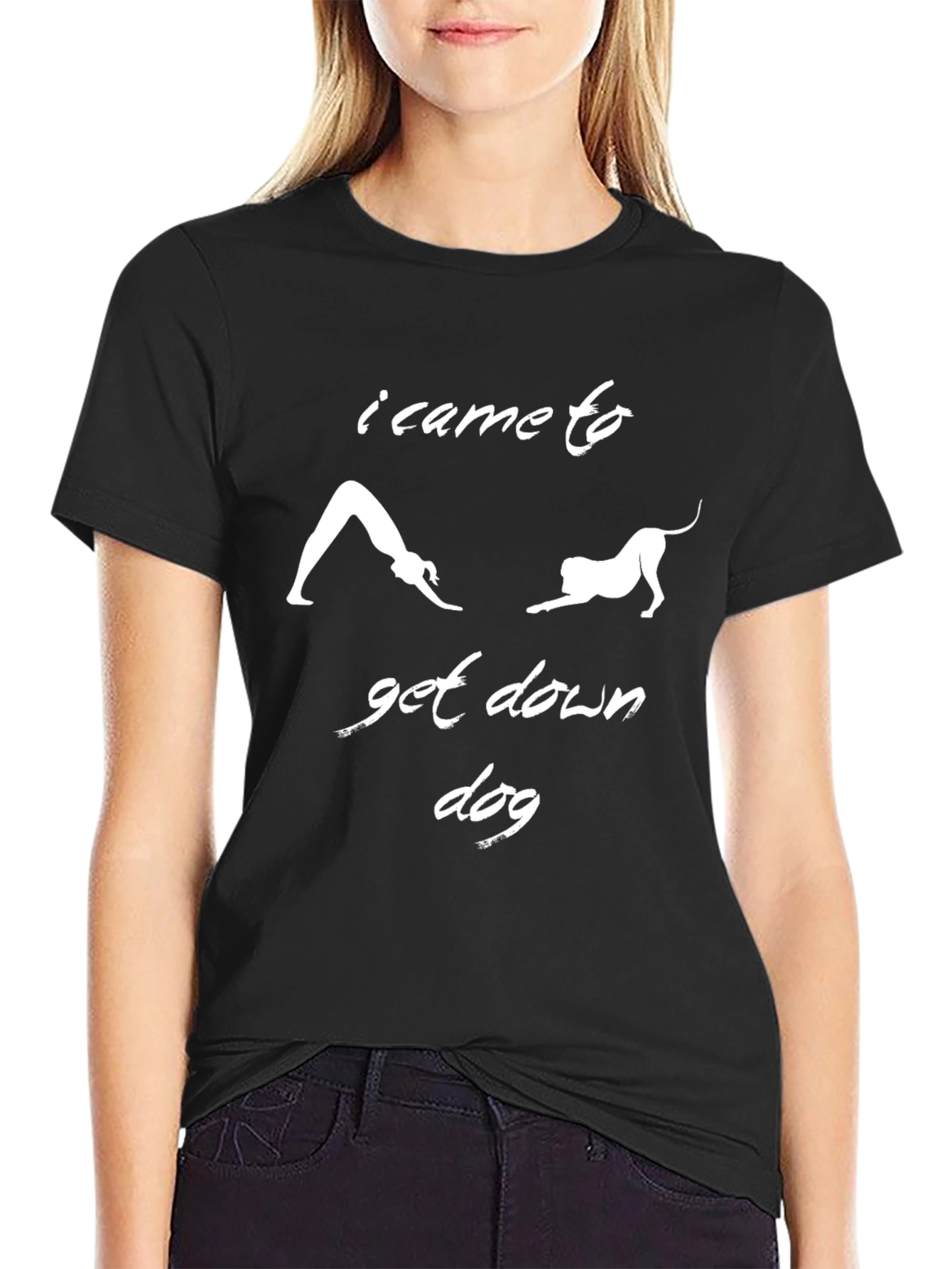 Yoga Dog T-Shirt Funny Downward Dog Tee
