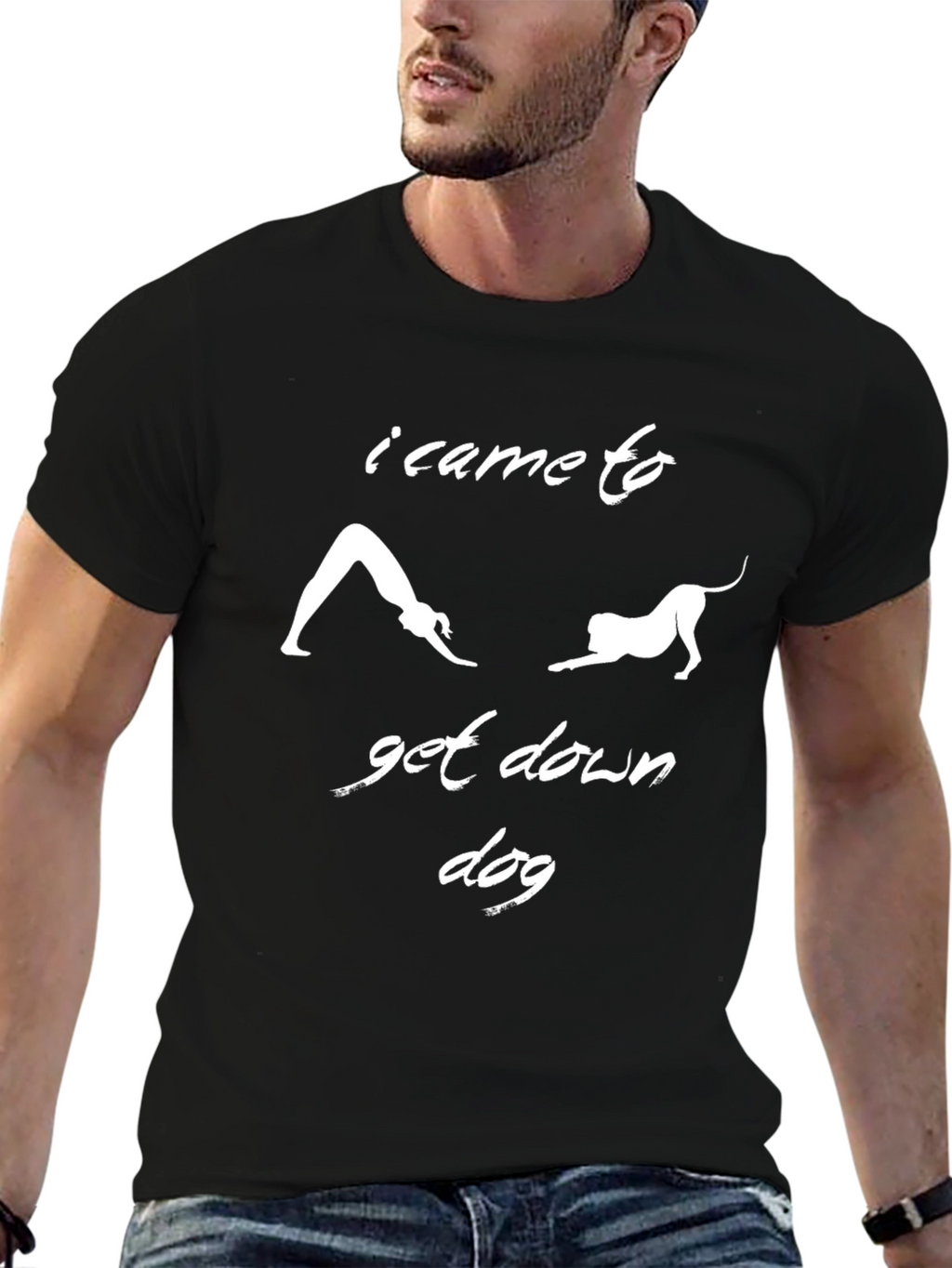 Yoga Dog T-Shirt Funny Downward Dog Tee