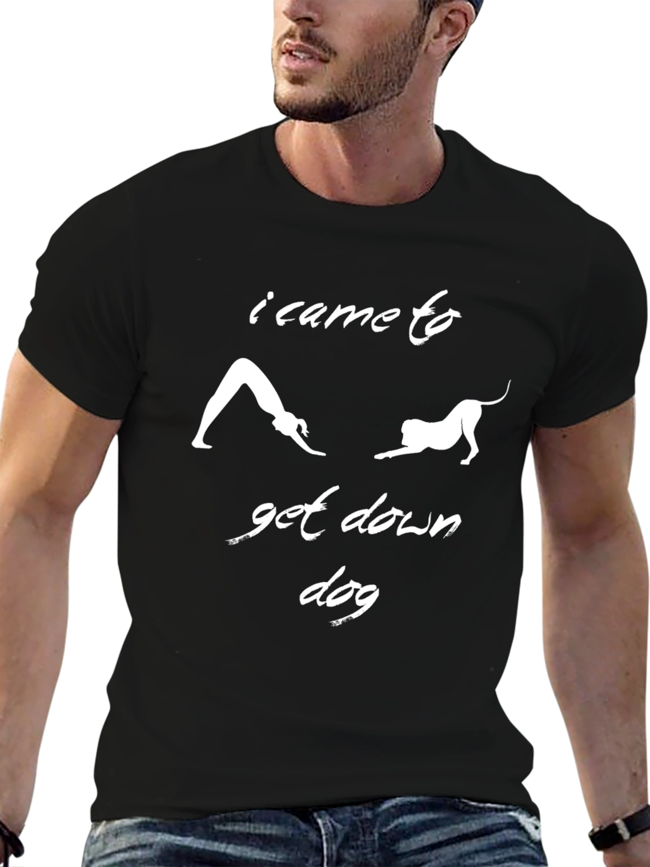 Yoga Dog T-Shirt Funny Downward Dog Tee