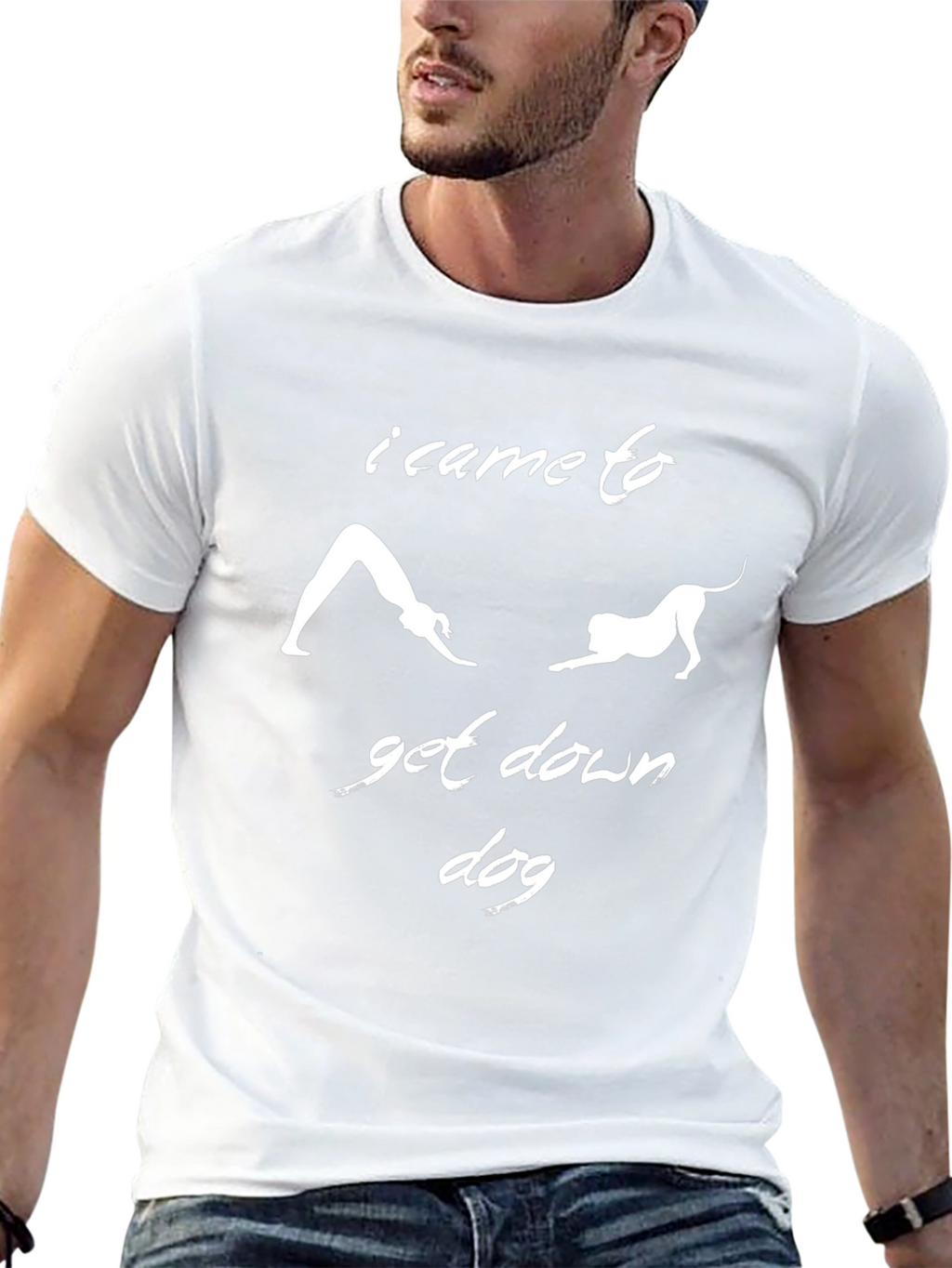 Yoga Dog T-Shirt Funny Downward Dog Tee