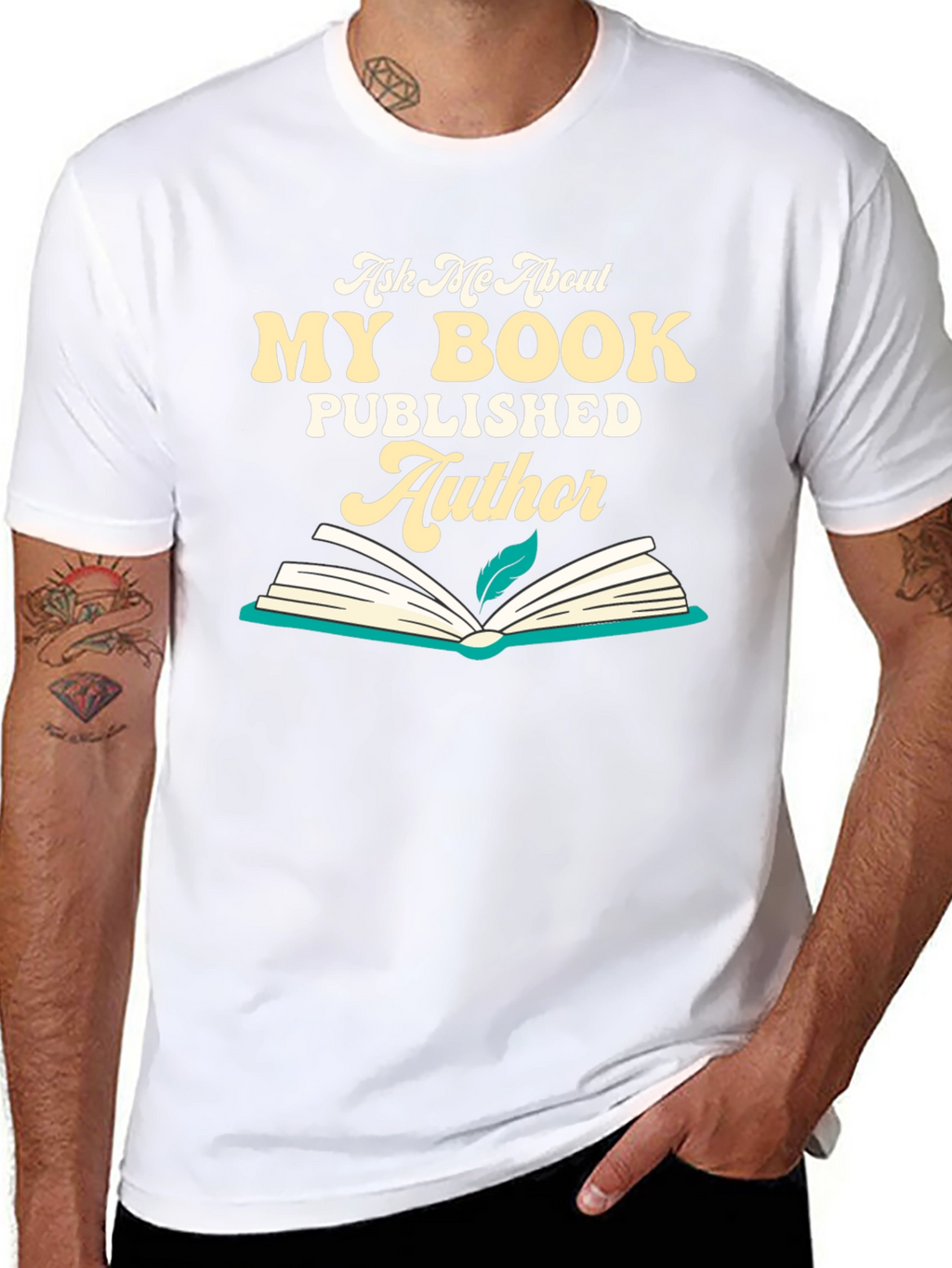 Author T-Shirt: Ask Me About My Book