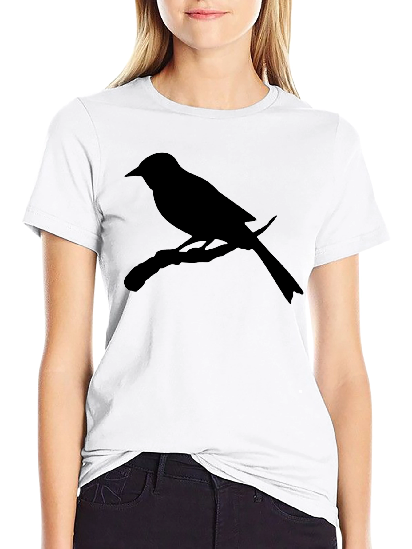 Bird on Branch Silhouette Tee