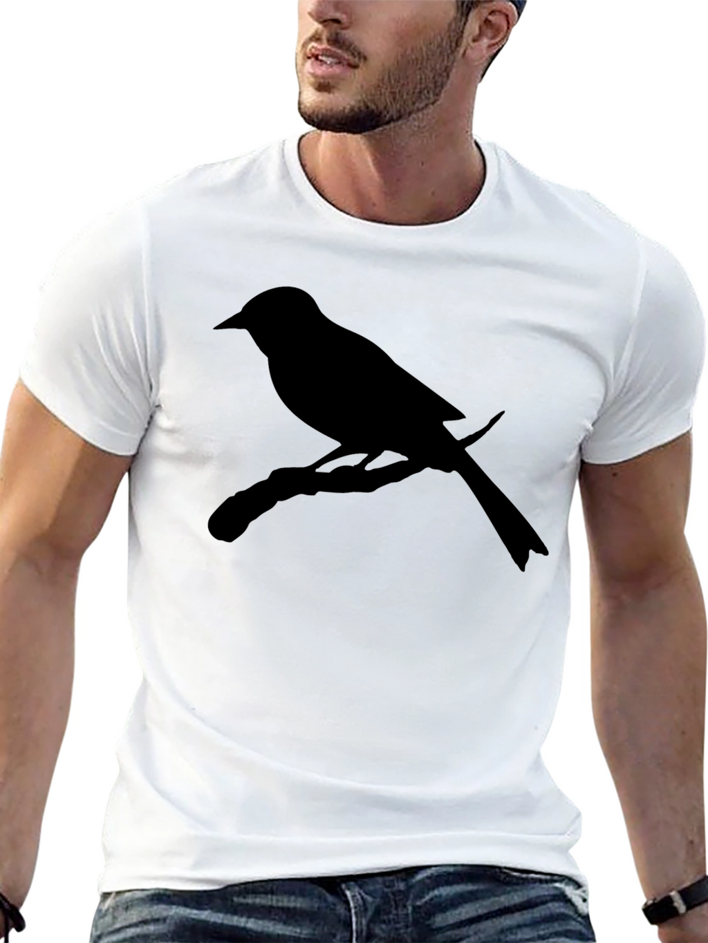 Bird on Branch Silhouette Tee