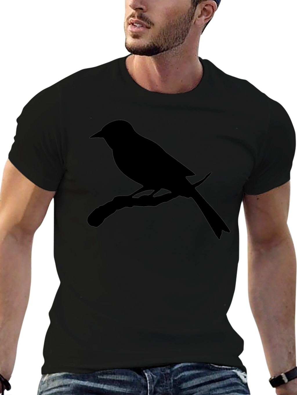 Bird on Branch Silhouette Tee