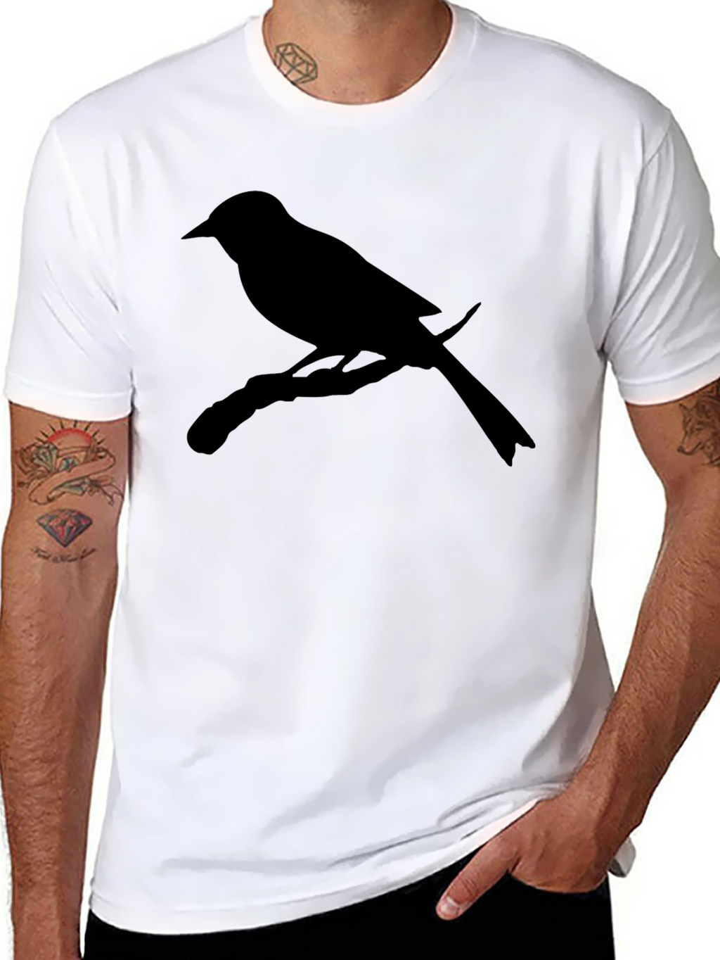 Bird on Branch Silhouette Tee