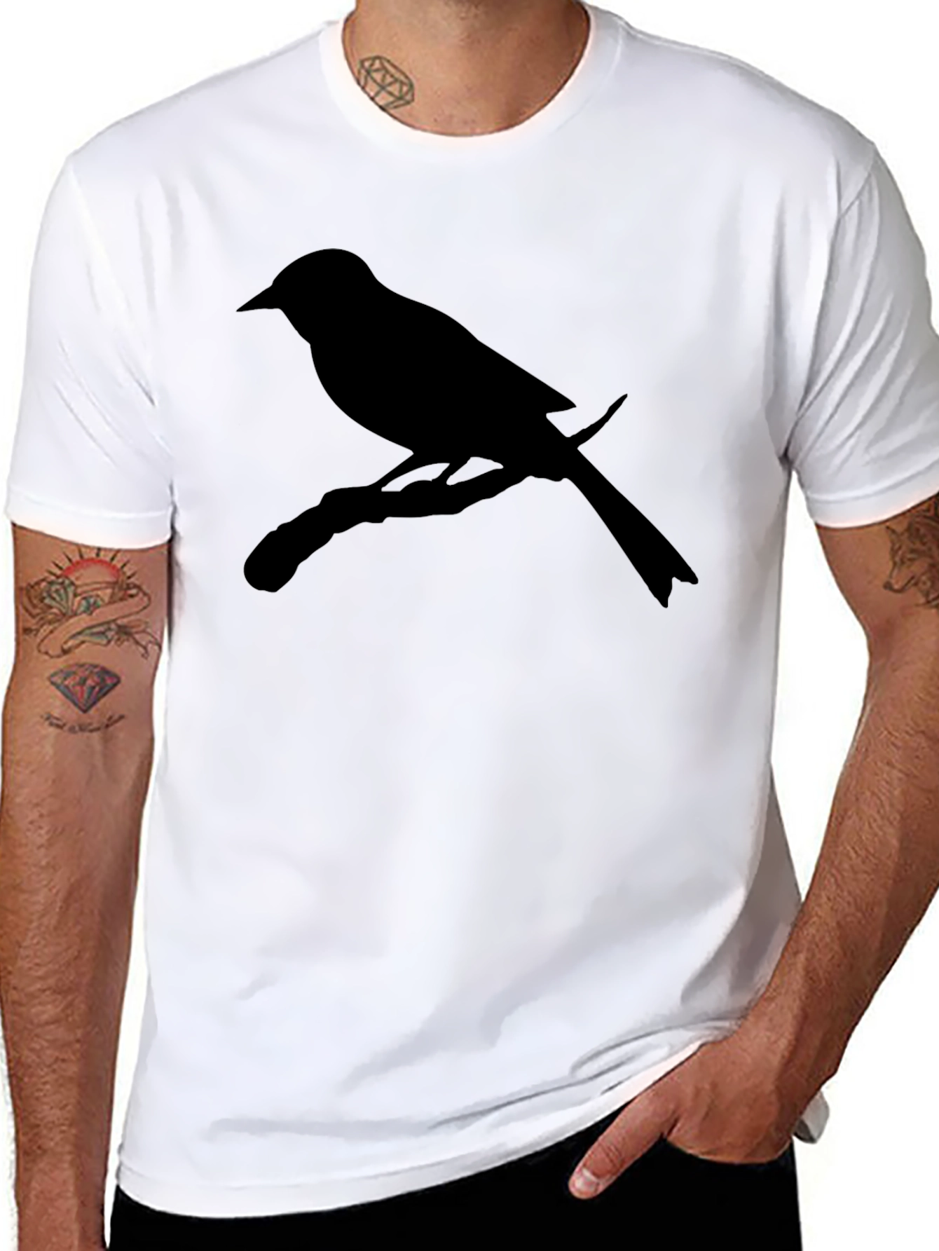Bird on Branch Silhouette Tee
