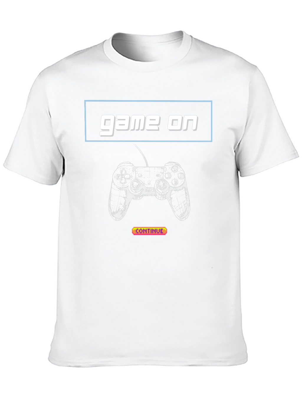 Game On Black Graphic Tee - Gamer T-Shirt