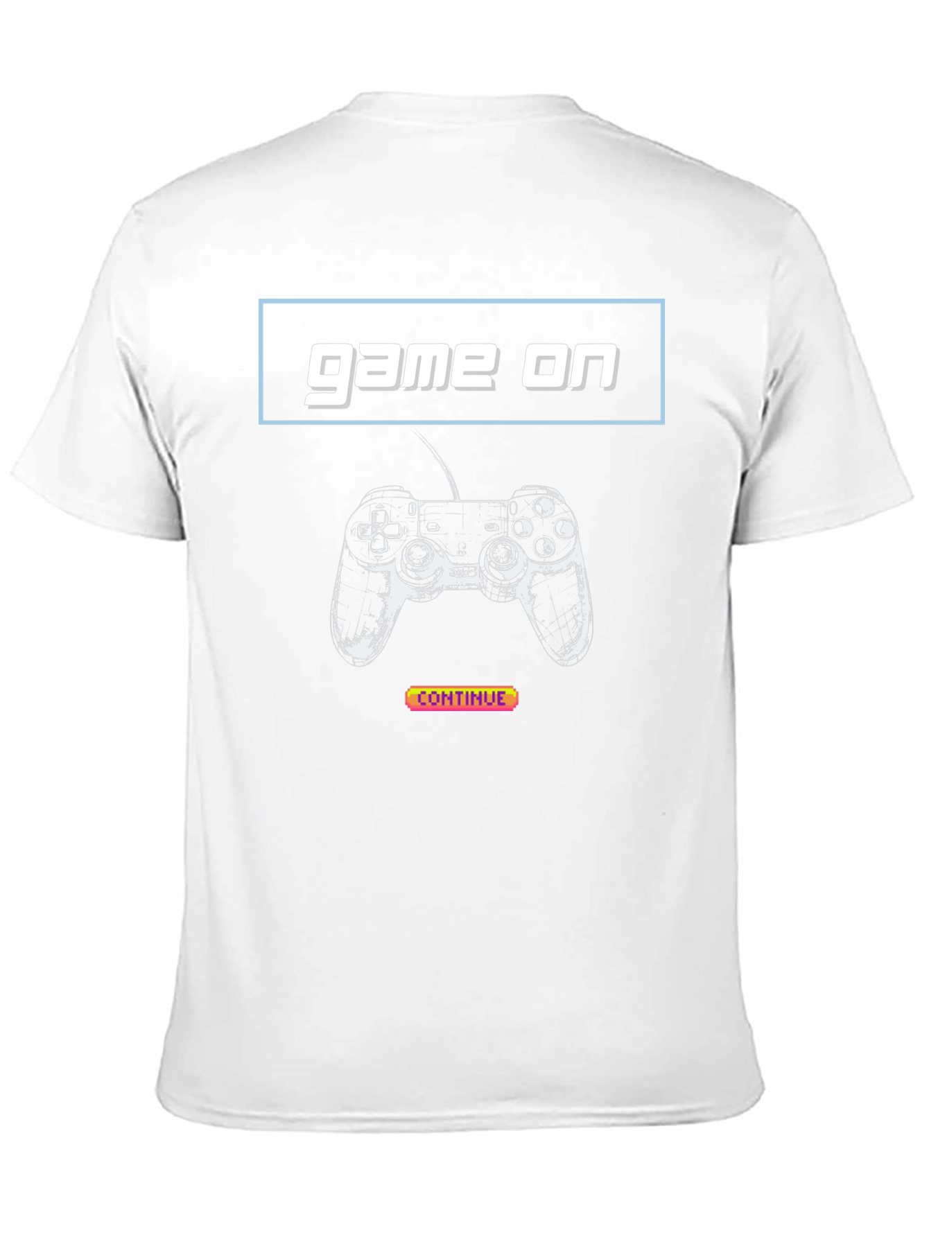 Game On Black Graphic Tee - Gamer T-Shirt
