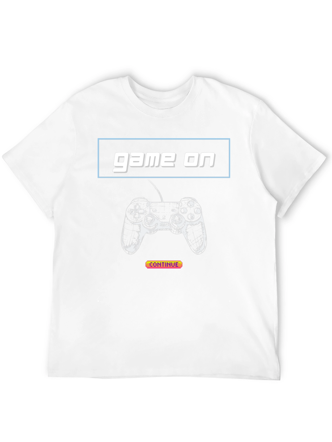 Game On Black Graphic Tee - Gamer T-Shirt