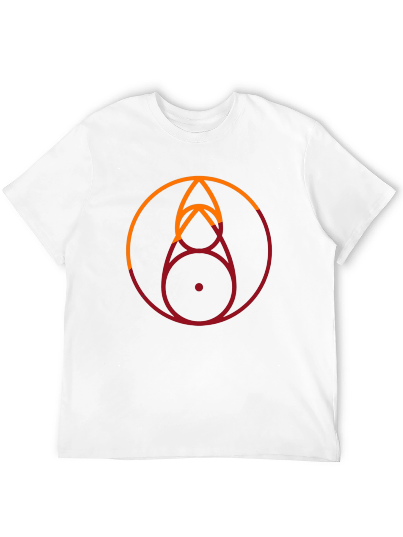 Geometric Circle Graphic Tee - Stylish Modern Design