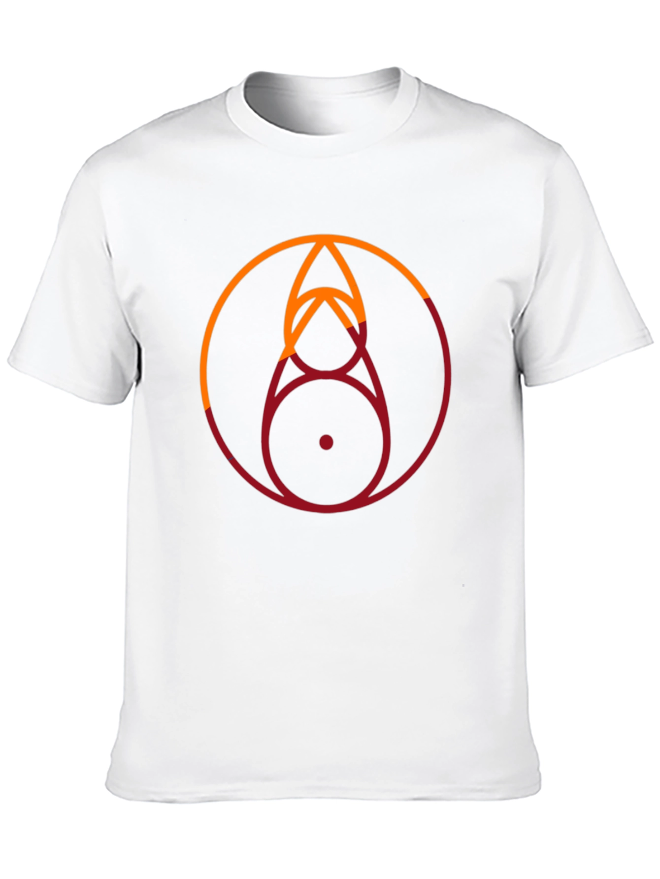 Geometric Circle Graphic Tee - Stylish Modern Design