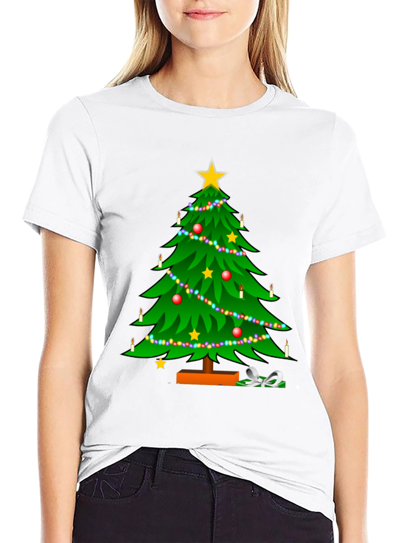 Festive Christmas Tree T-Shirt - Holiday Style